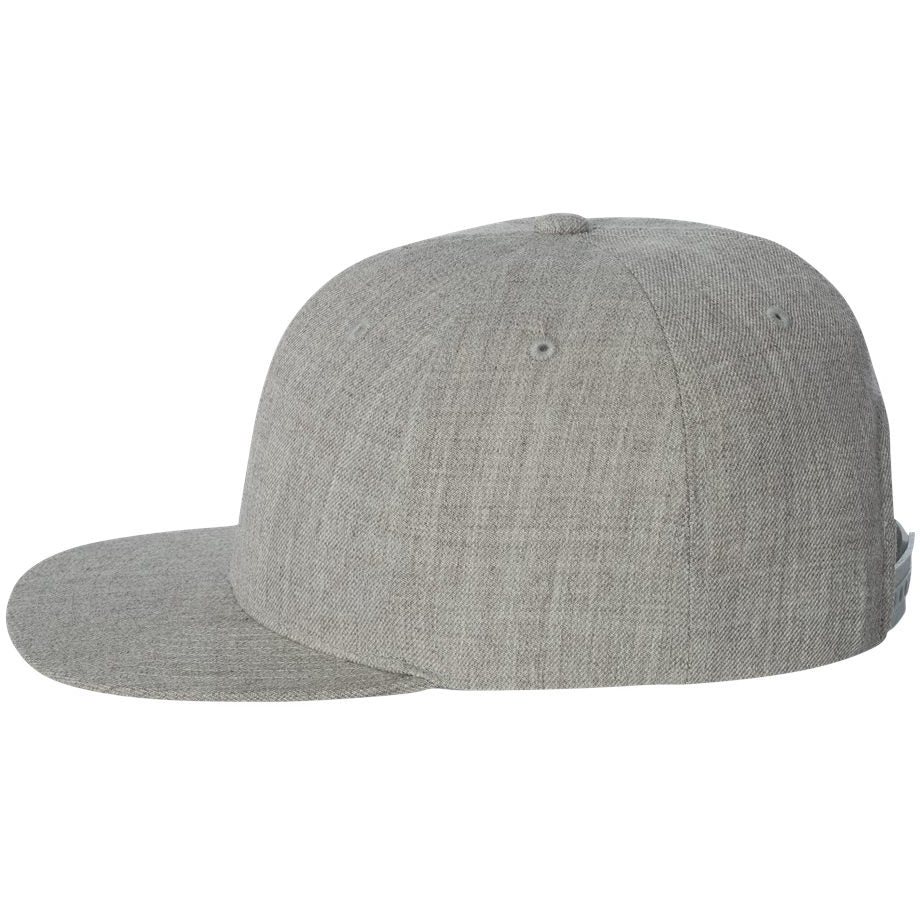 Black/Red Flat Brim Hat - YP Classics - Wool Blend