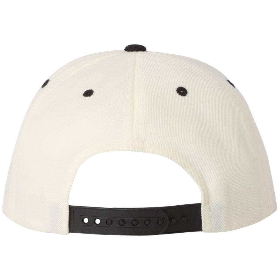 Black/Red Flat Brim Hat - YP Classics - Wool Blend