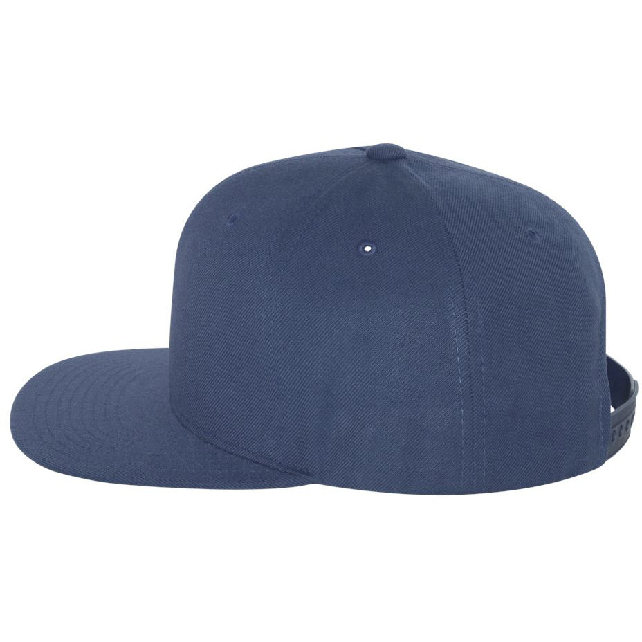 Black/Red Flat Brim Hat - YP Classics - Wool Blend