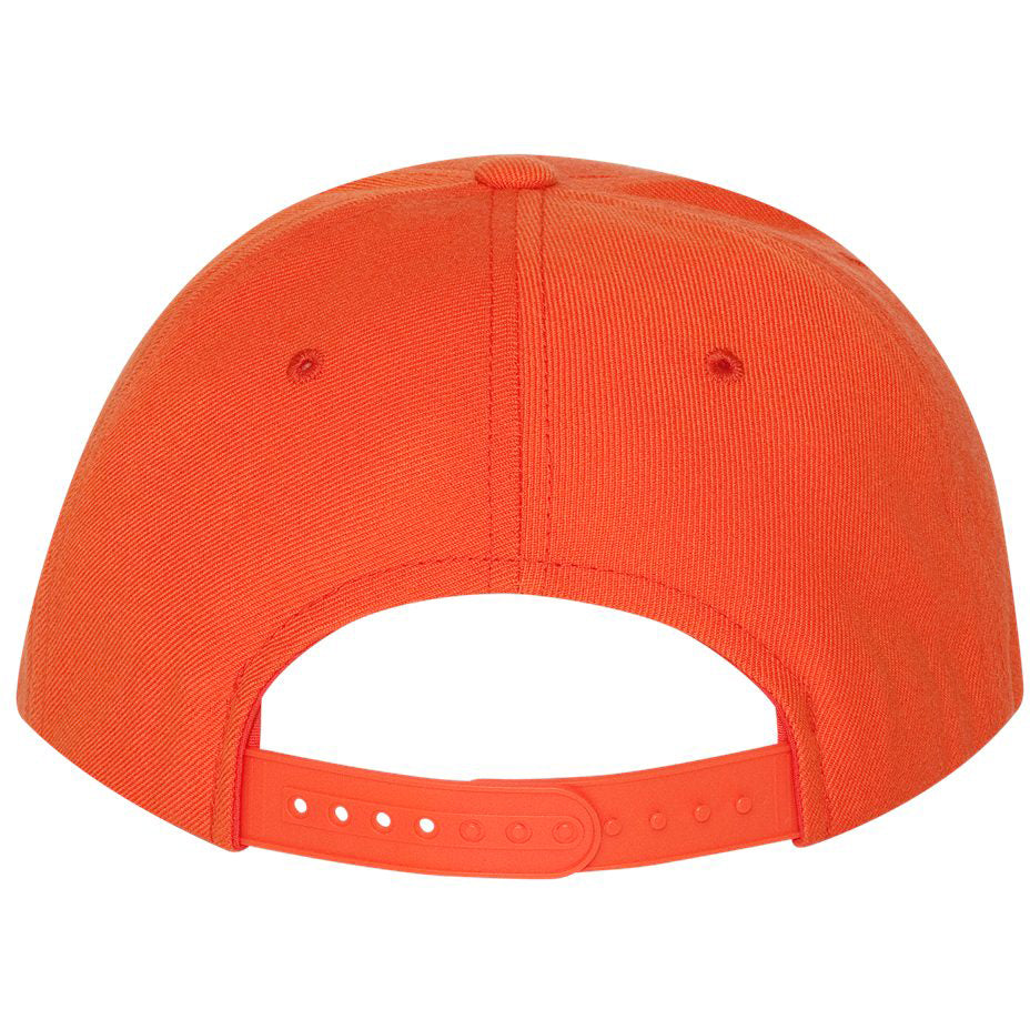 Black/Red Flat Brim Hat - YP Classics - Wool Blend
