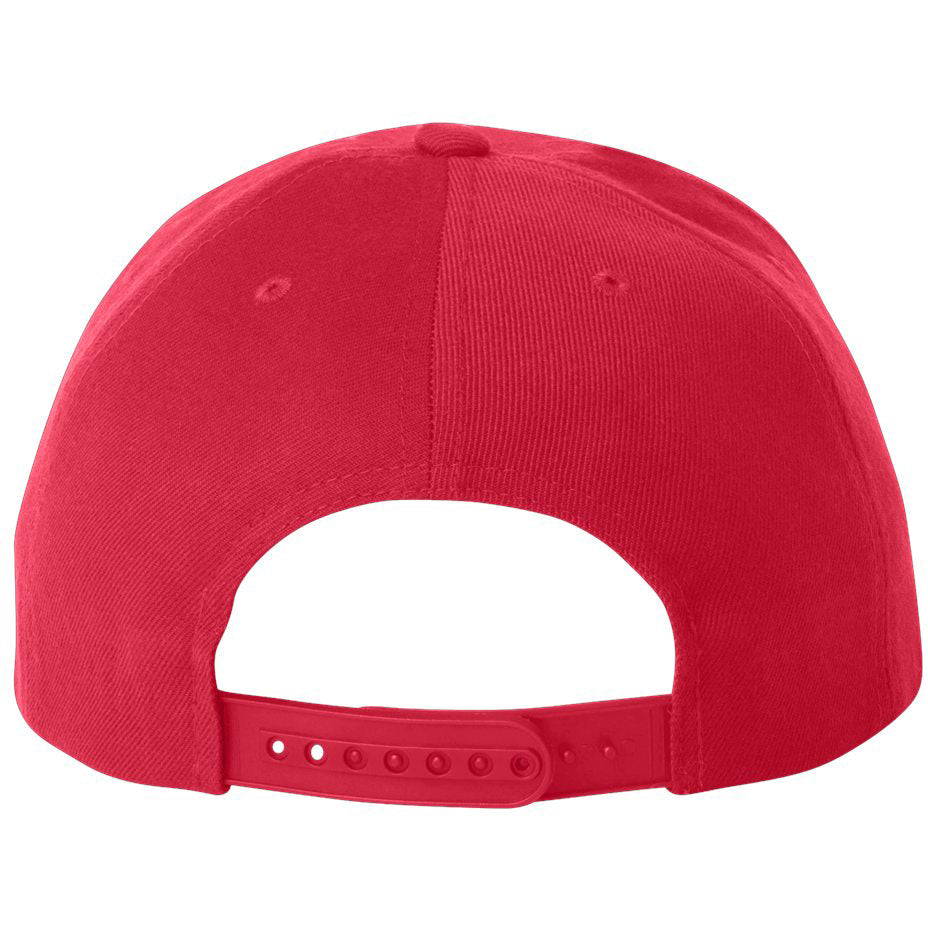 Black/Red Flat Brim Hat - YP Classics - Wool Blend
