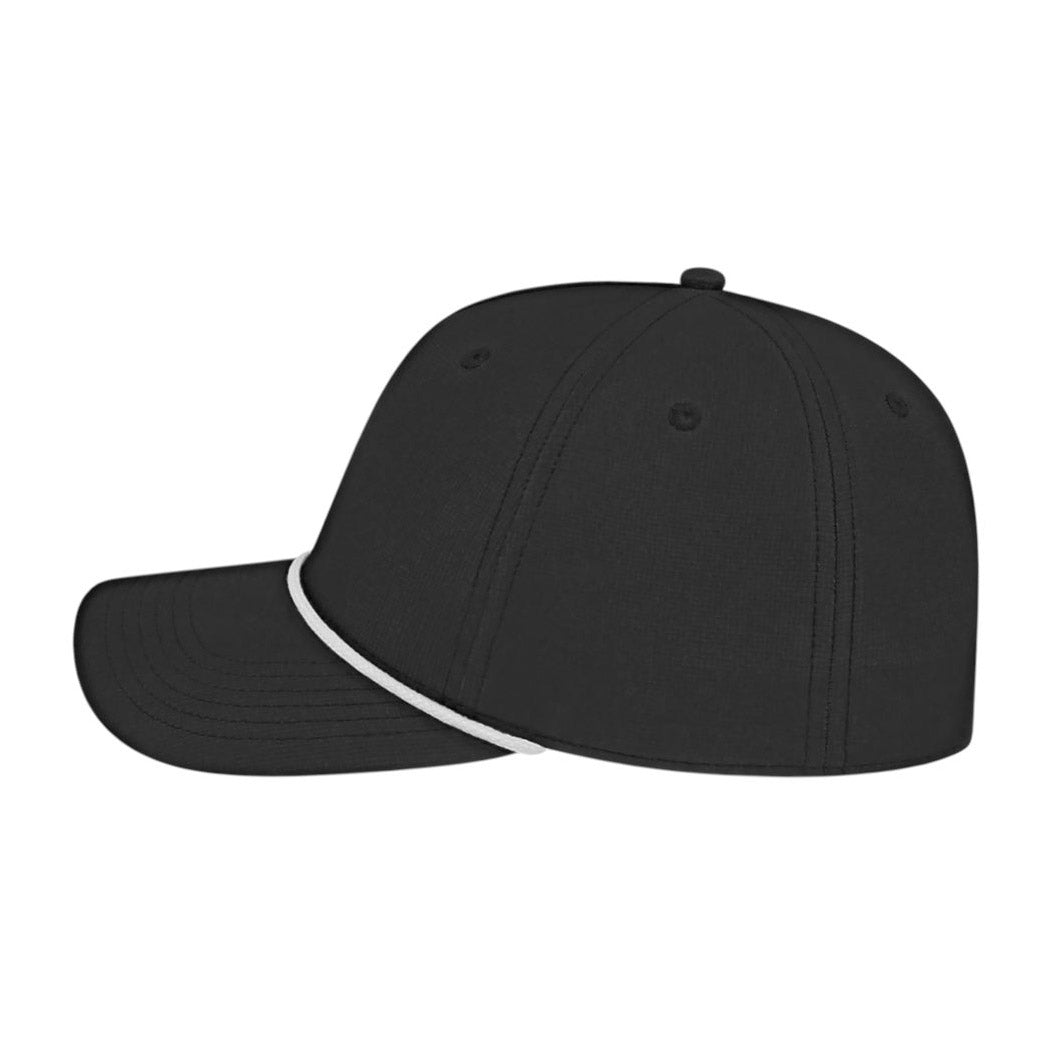 White/Black Ball Caps - Cap America - Athletic Rope