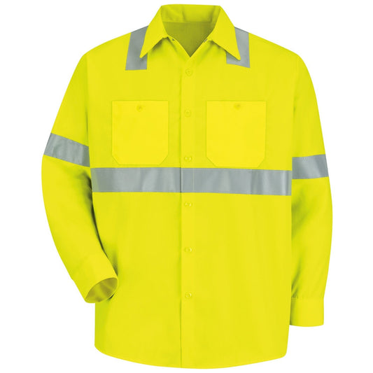 Fluorescent Button Up Shirt - Red Kap - Hi-Visibility