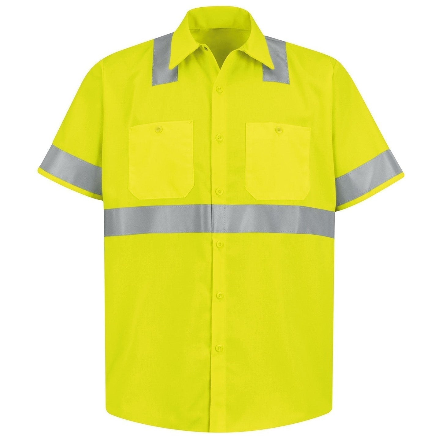 Fluorescent Button Up Shirt - Red Kap - Hi-Visibility