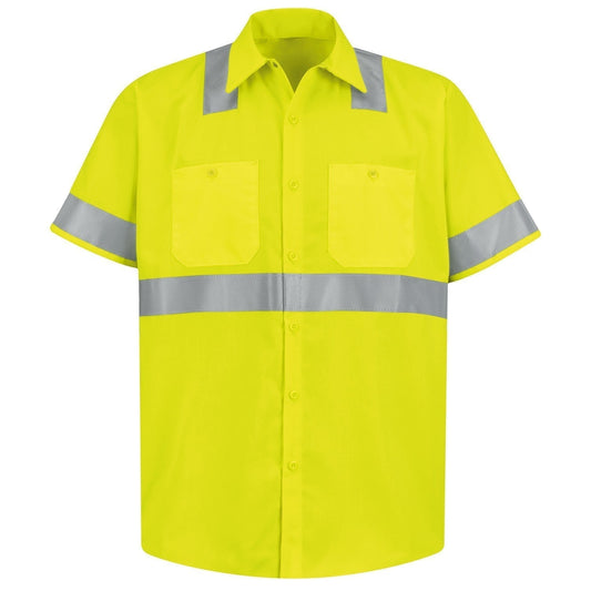 Fluorescent Button Up Shirt - Red Kap - Hi-Visibility