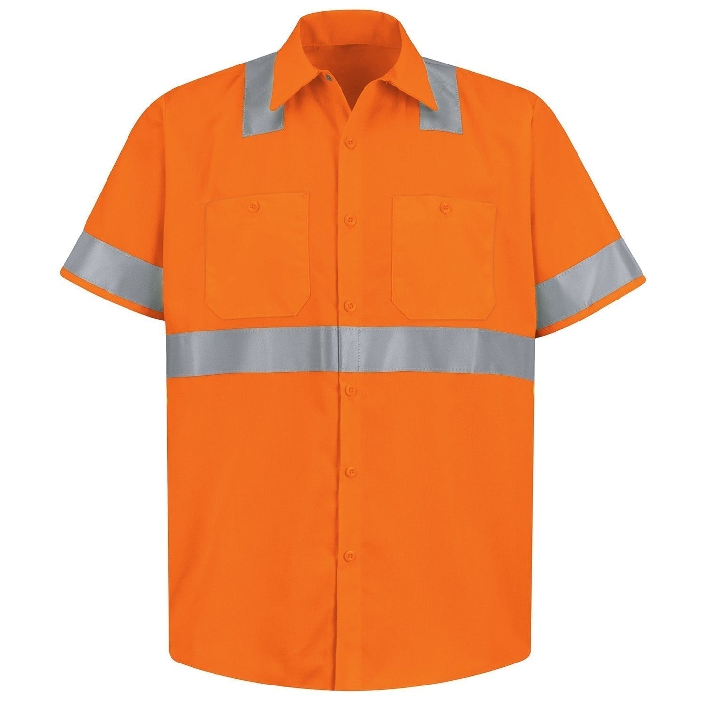 Fluorescent Button Up Shirt - Red Kap - Hi-Visibility