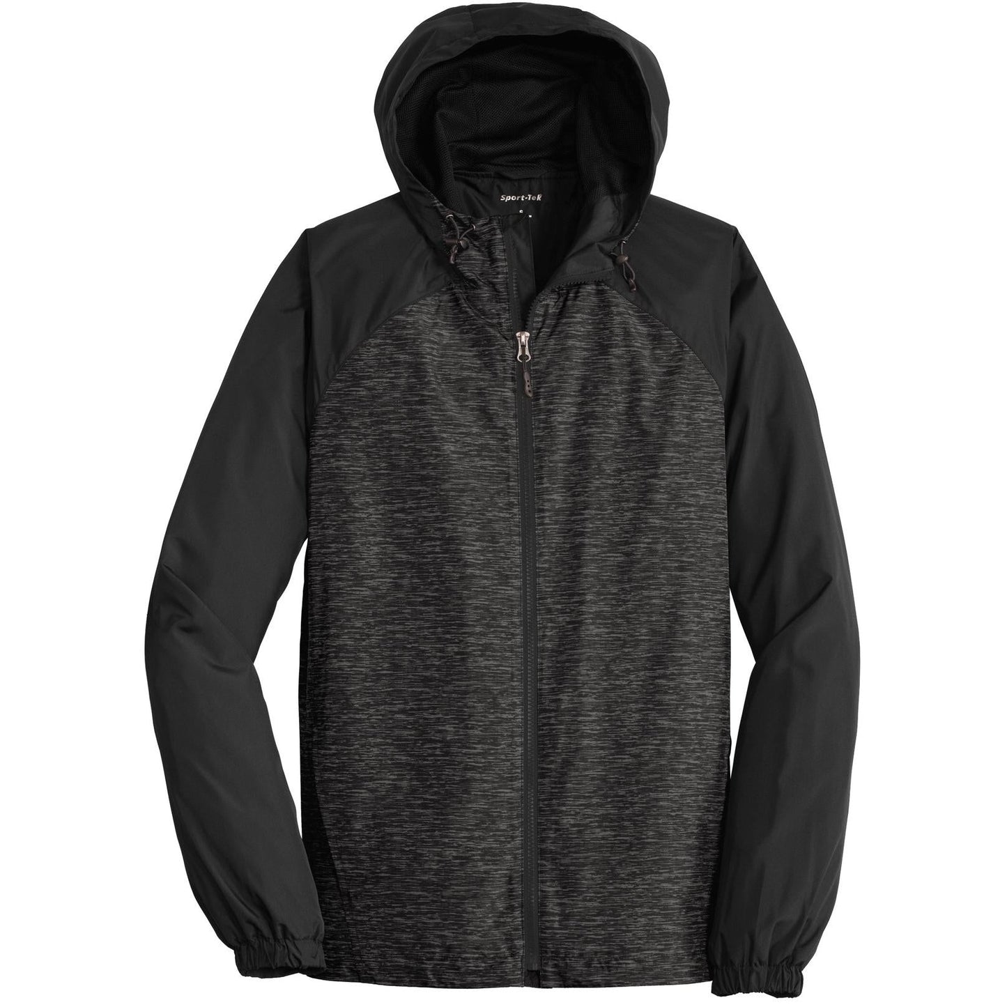 Black Windbreaker - Sport-Tek - Heather Design