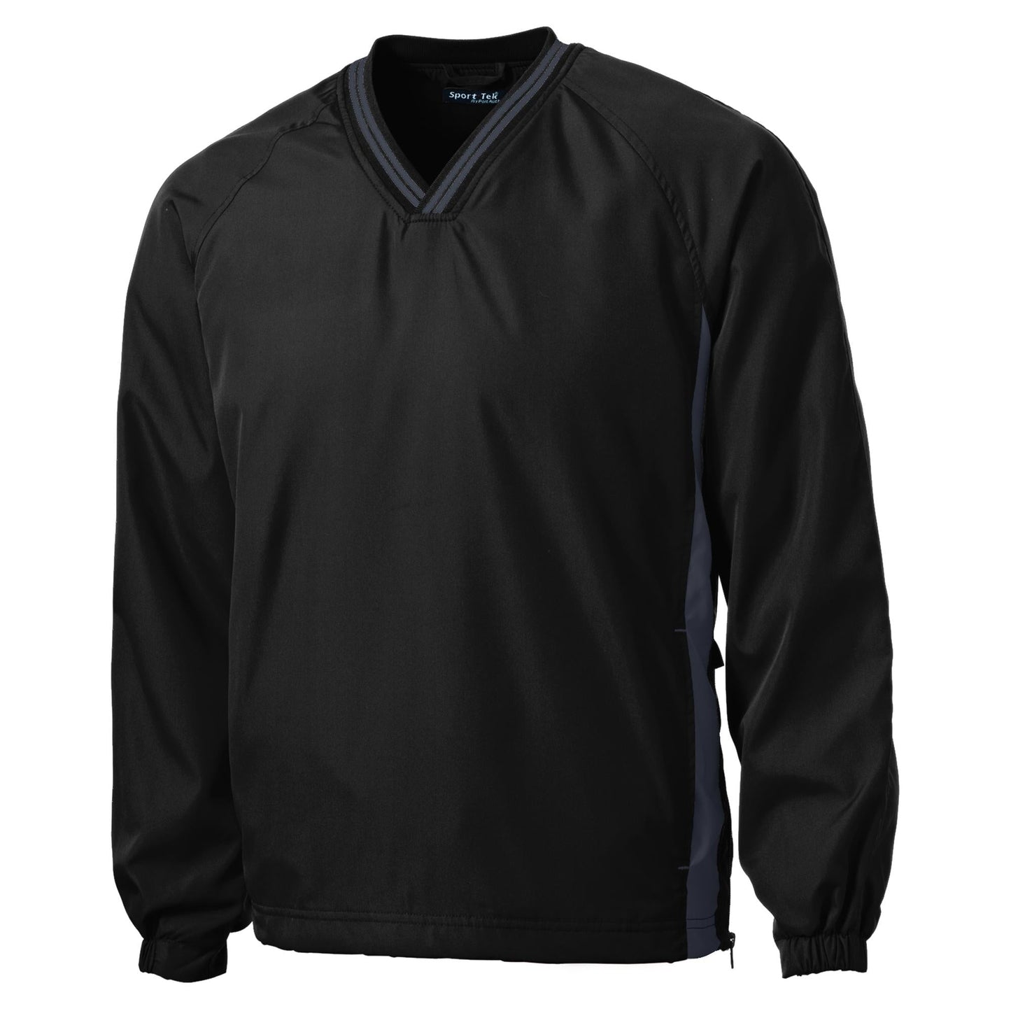Black/True Red Windbreaker - Sport-Tek - Comfortable Fit