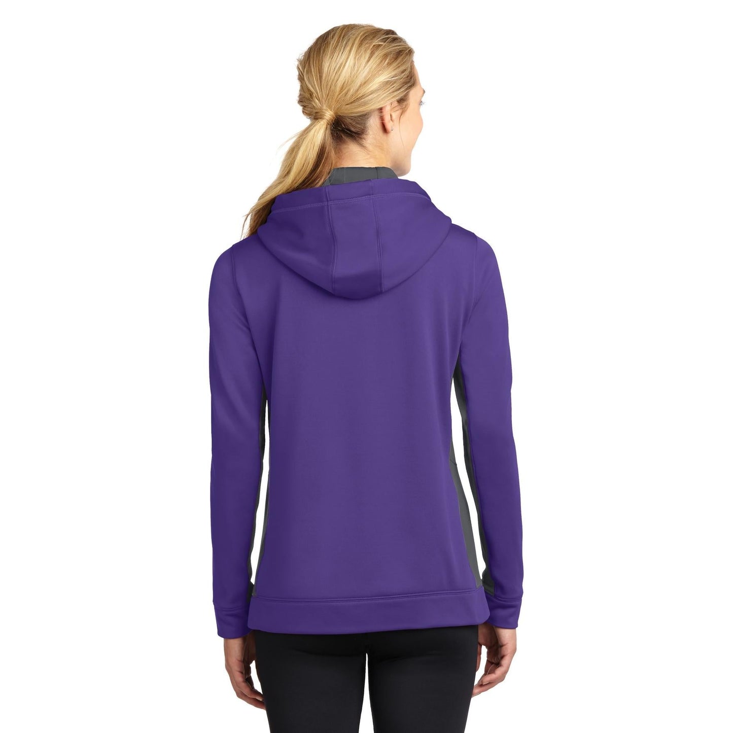Purple/Dark Smoke Grey Sweatshirt - Sport-Tek - Colorblock Design