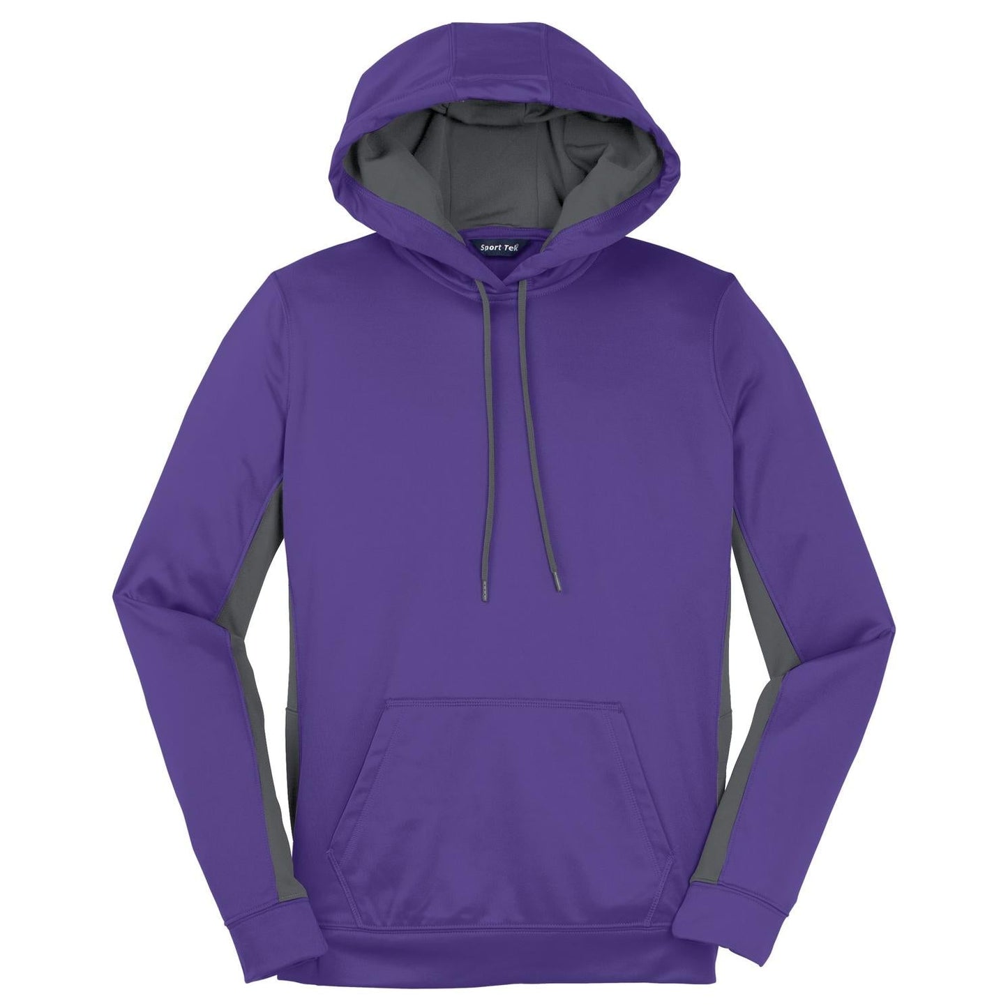 Purple/Dark Smoke Grey Sweatshirt - Sport-Tek - Colorblock Design