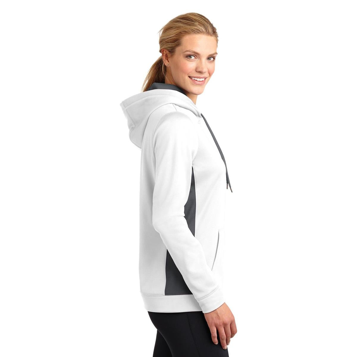 Purple/Dark Smoke Grey Sweatshirt - Sport-Tek - Colorblock Design