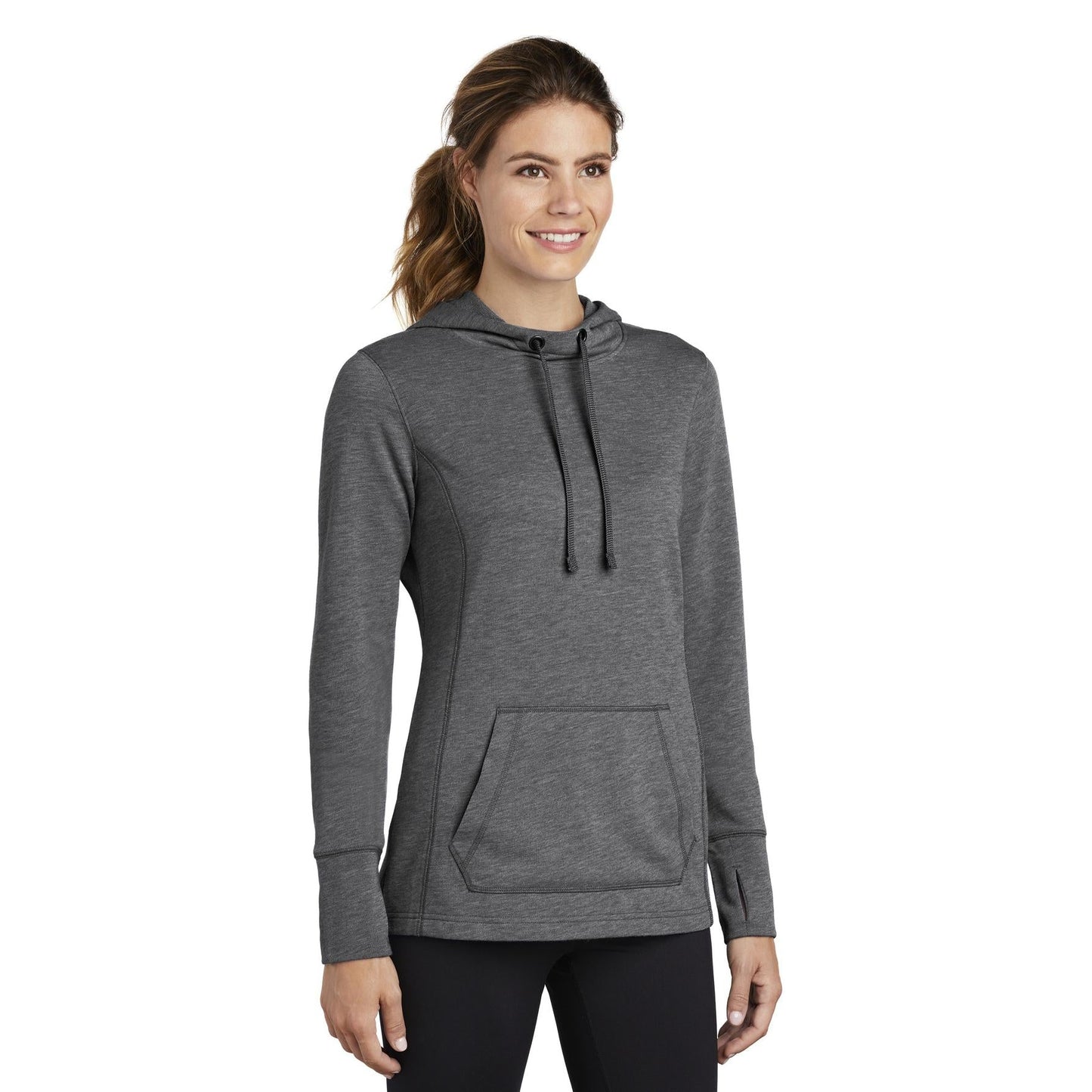 Black Triad Heather Sweatshirt - Sport-Tek - Soft Fleece - Comfort