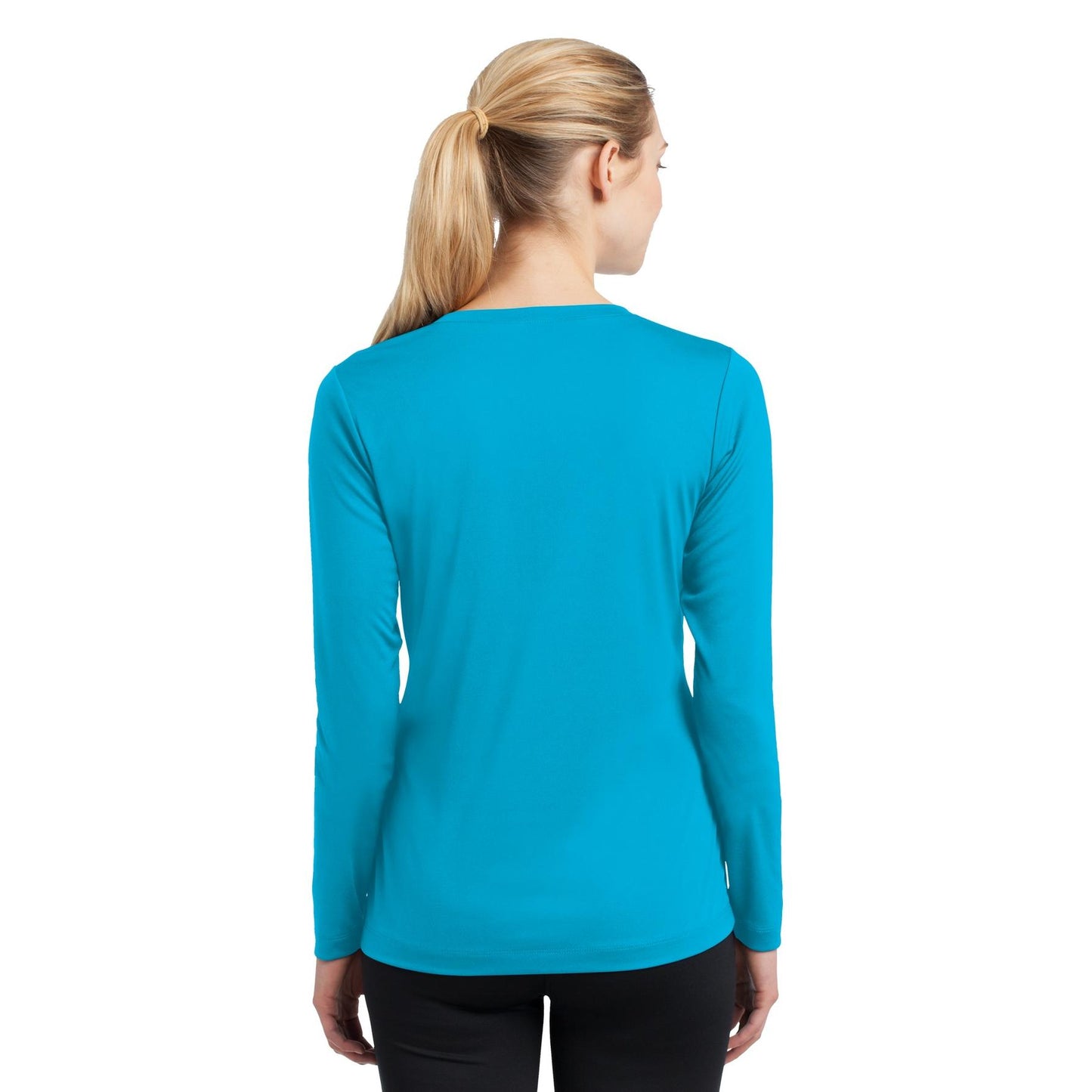 Forest Green T-Shirt - Sport-Tek - Long Sleeve V-Neck