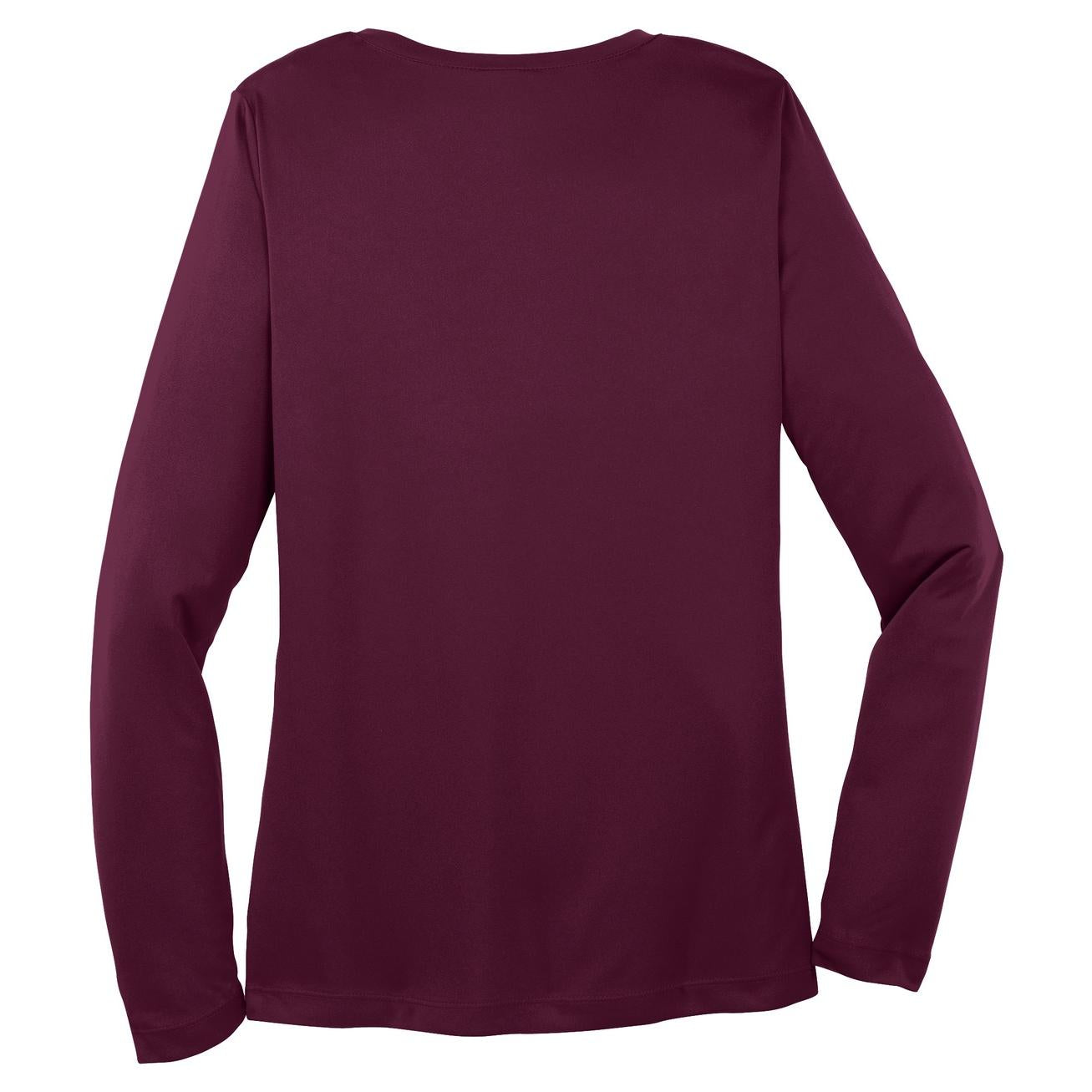 Forest Green T-Shirt - Sport-Tek - Long Sleeve V-Neck