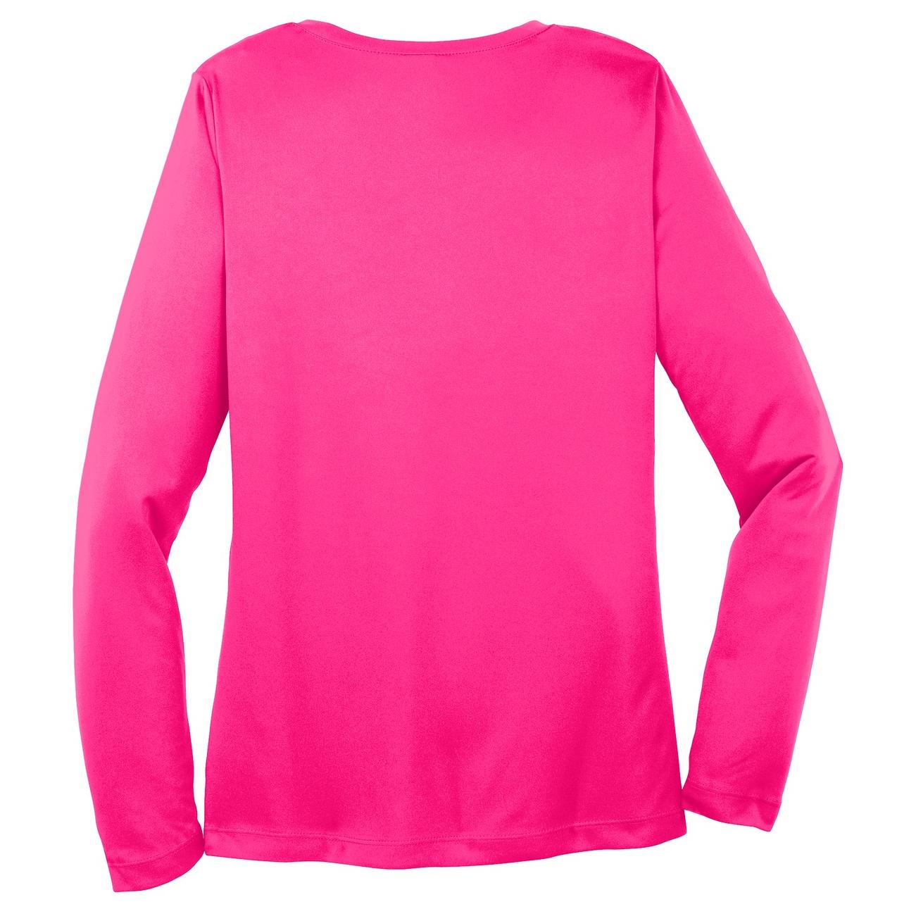 Forest Green T-Shirt - Sport-Tek - Long Sleeve V-Neck