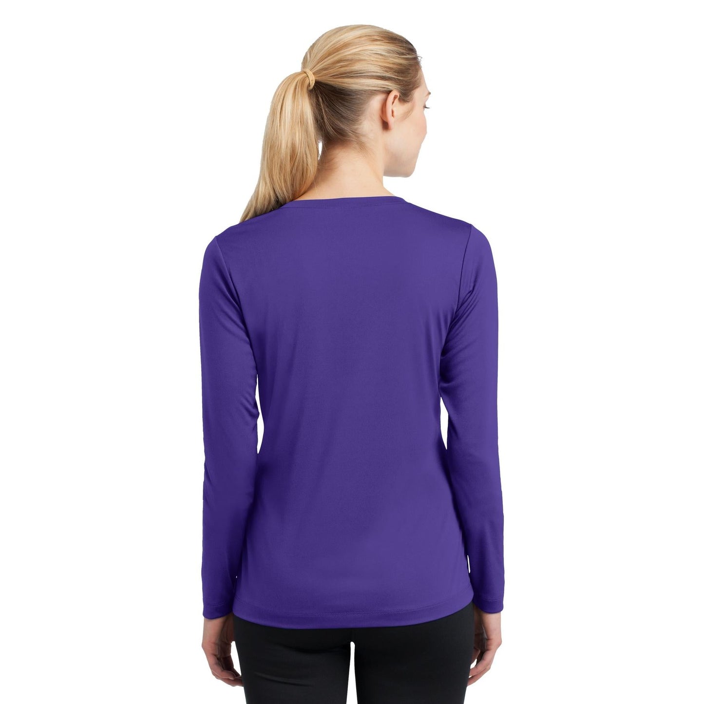Forest Green T-Shirt - Sport-Tek - Long Sleeve V-Neck