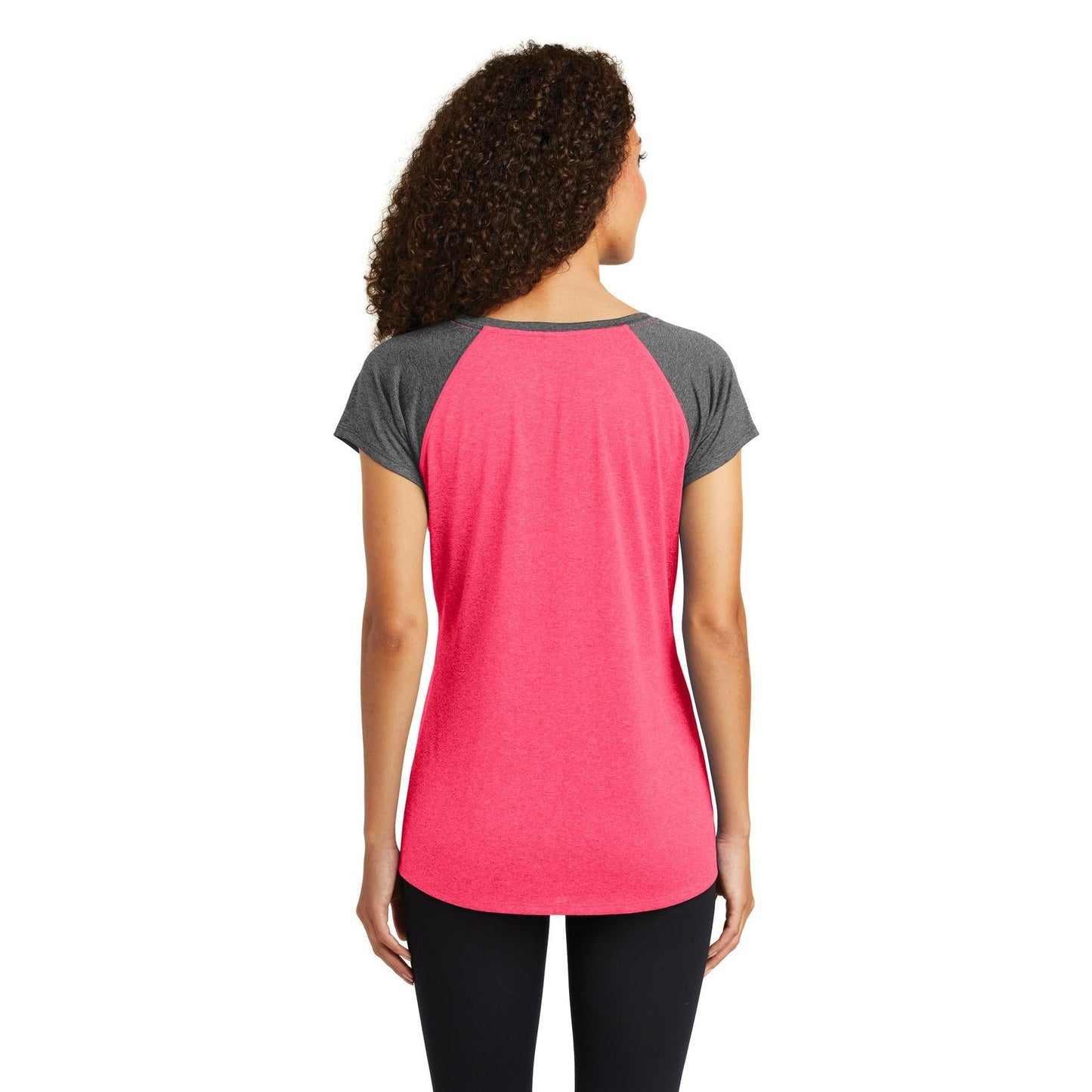 Pink Heather T-Shirt - Sport-Tek - Stylish Scoop Neck Tee