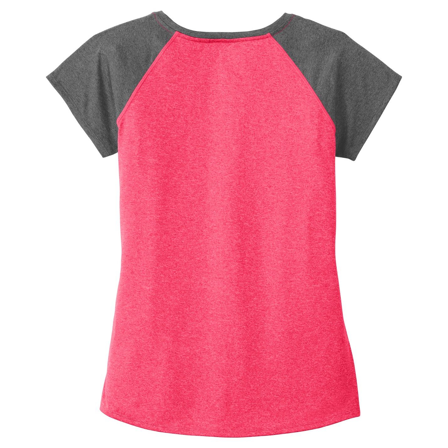 Pink Heather T-Shirt - Sport-Tek - Stylish Scoop Neck Tee