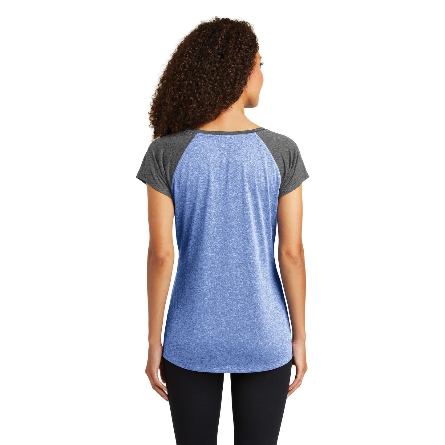 Pink Heather T-Shirt - Sport-Tek - Stylish Scoop Neck Tee