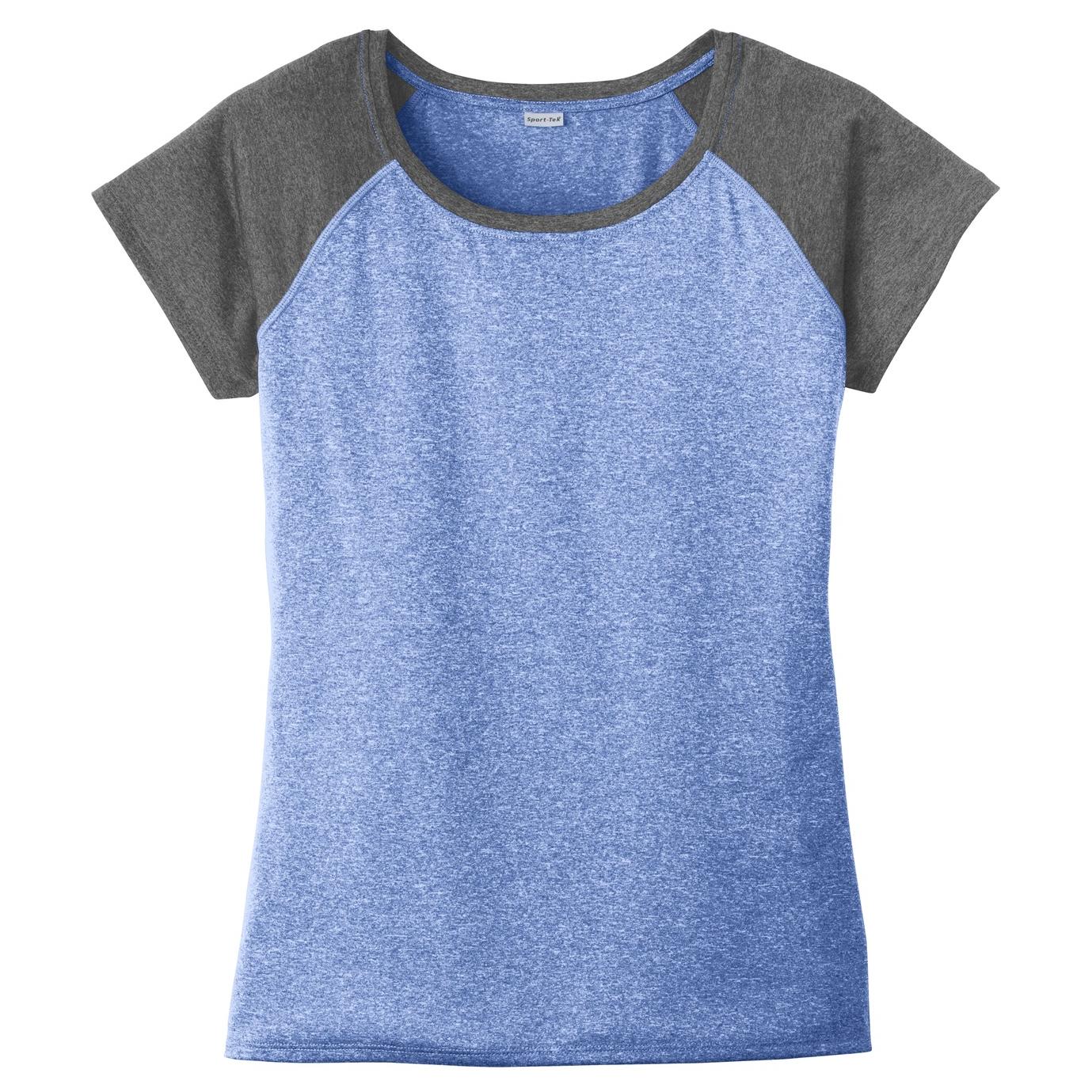 Pink Heather T-Shirt - Sport-Tek - Stylish Scoop Neck Tee