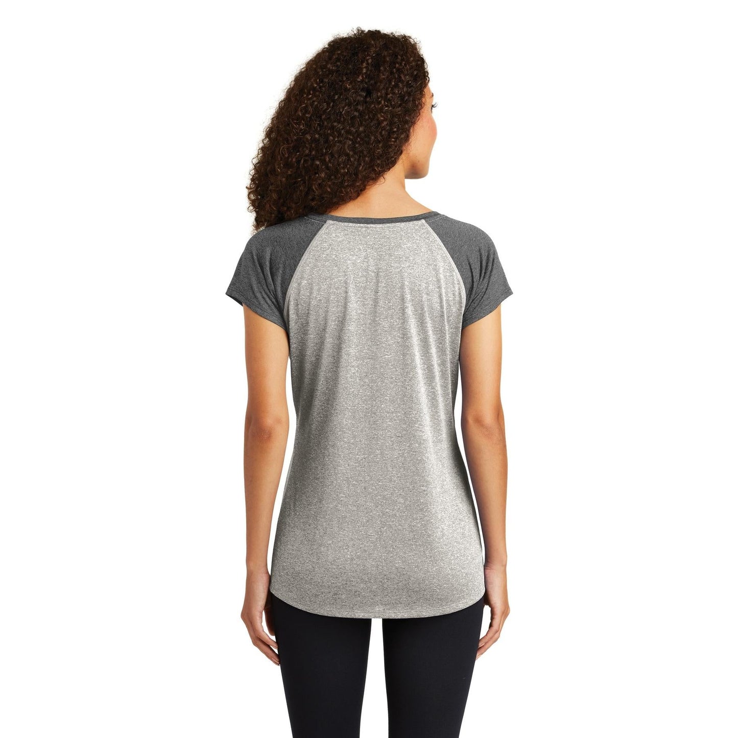 Pink Heather T-Shirt - Sport-Tek - Stylish Scoop Neck Tee