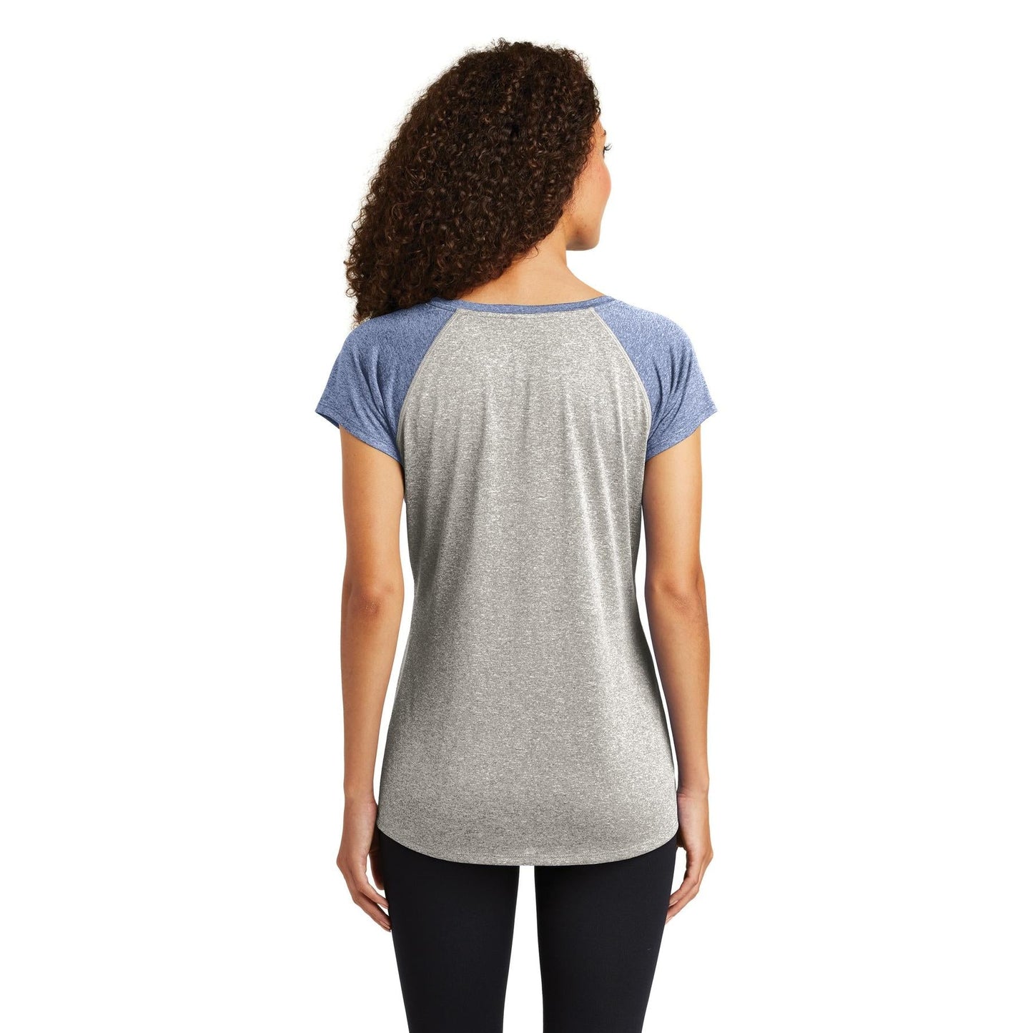Pink Heather T-Shirt - Sport-Tek - Stylish Scoop Neck Tee