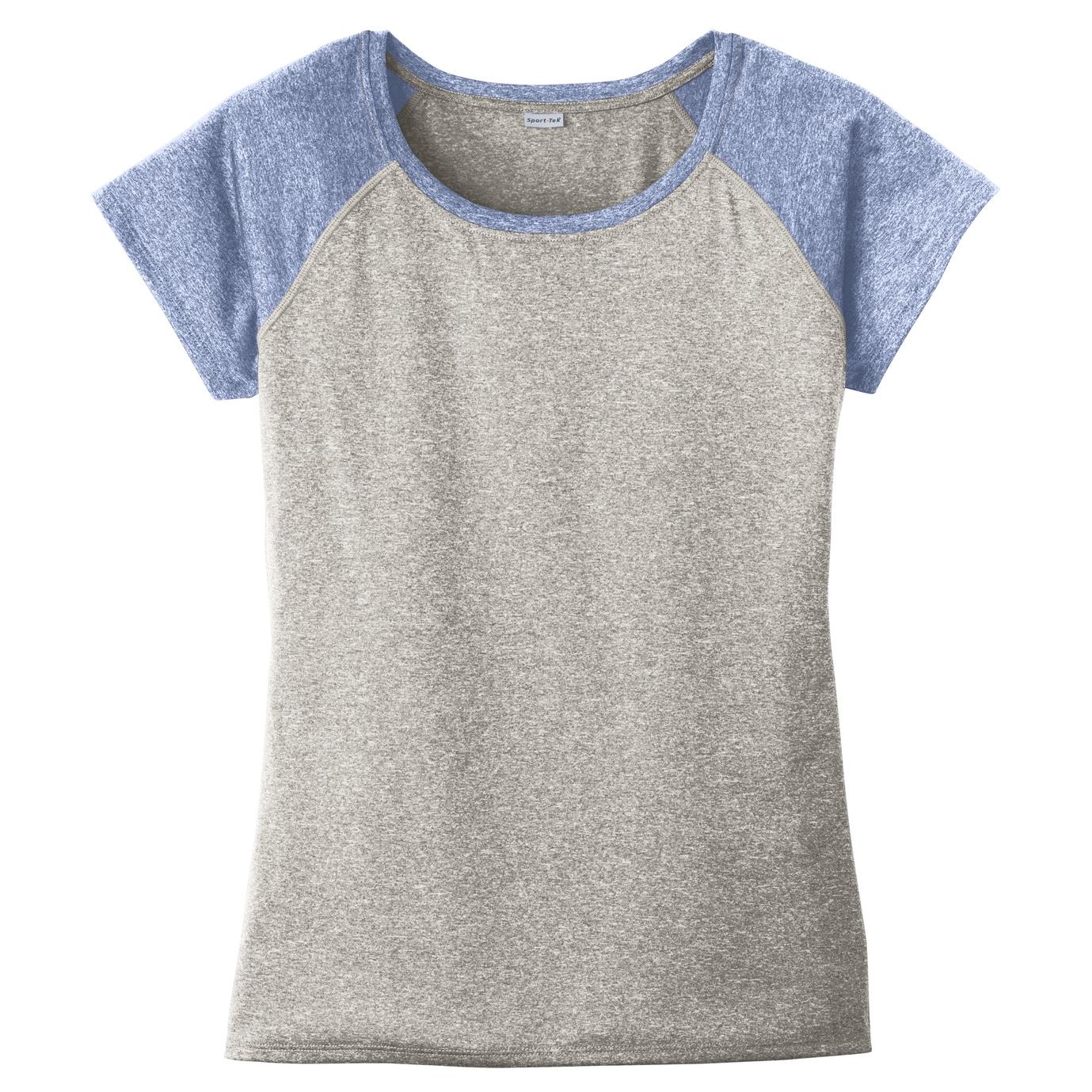 Pink Heather T-Shirt - Sport-Tek - Stylish Scoop Neck Tee