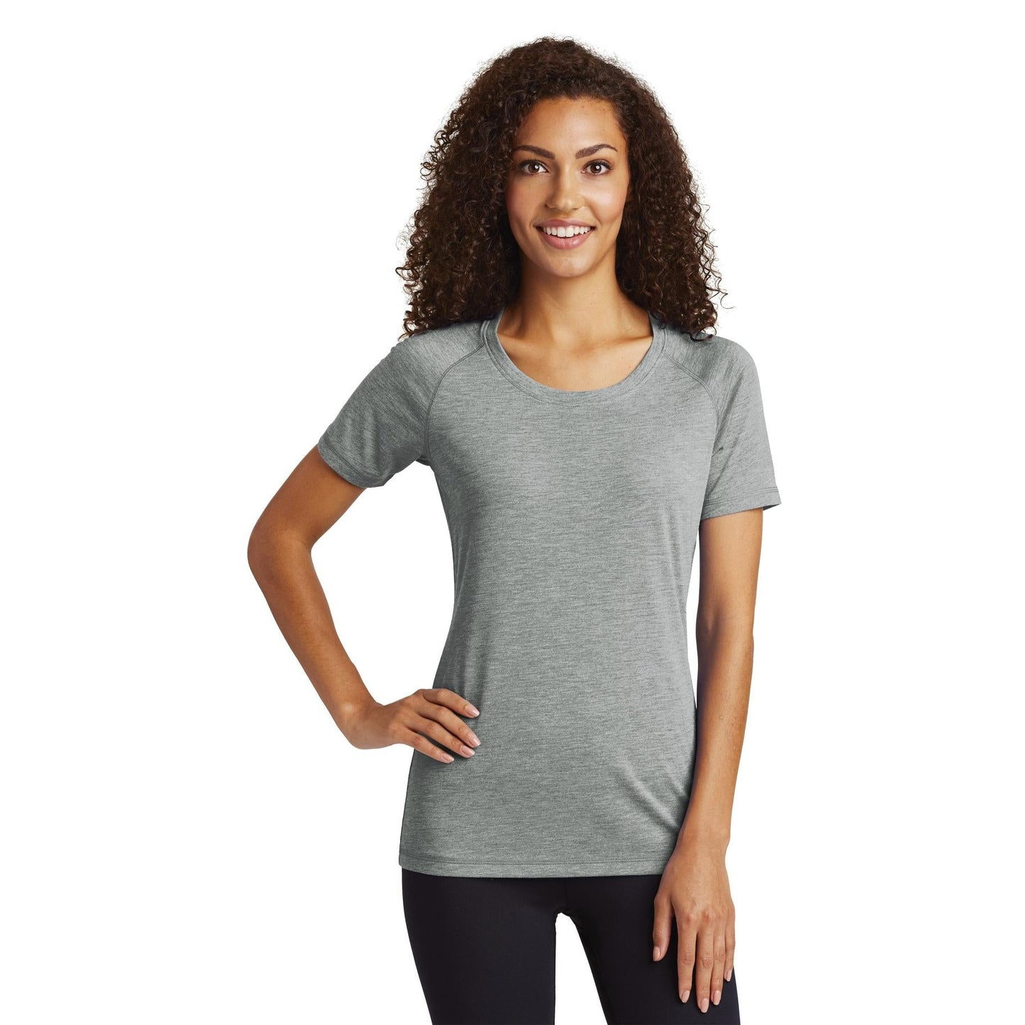Dark Grey Heather T-Shirt - Sport-Tek - Soft Fabric