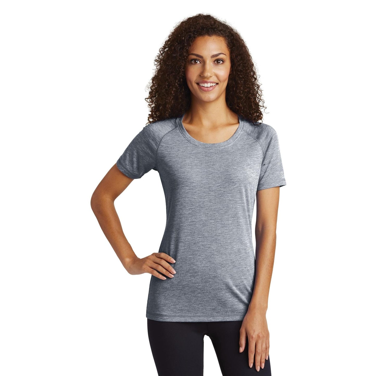 Dark Grey Heather T-Shirt - Sport-Tek - Soft Fabric