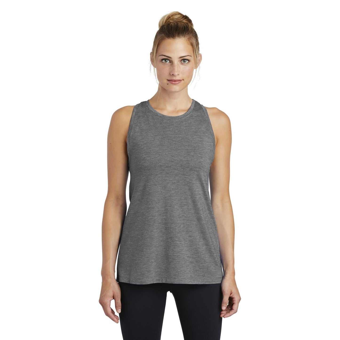 Black Triad Heather Tank - Sport-Tek - Soft Fabric
