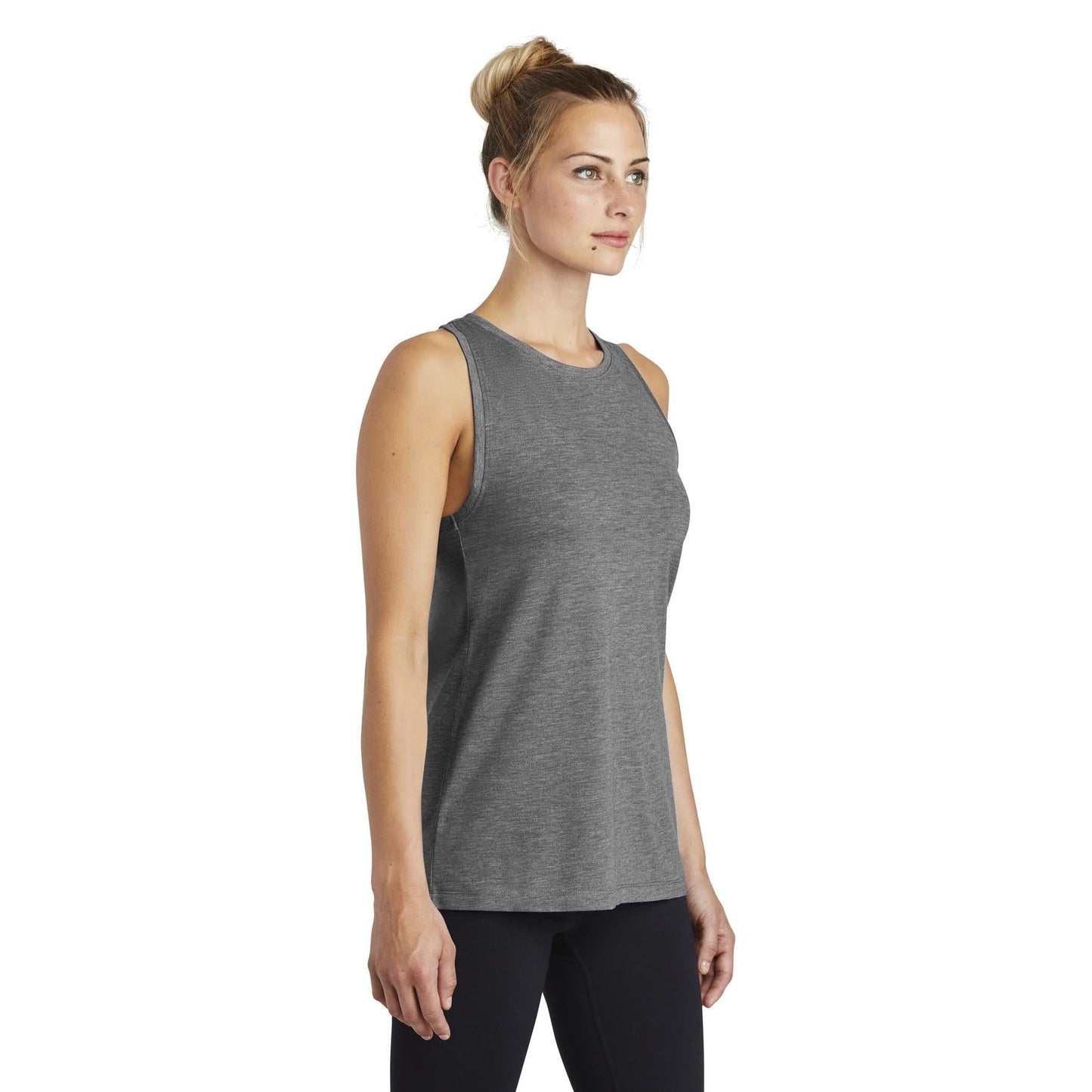 Black Triad Heather Tank - Sport-Tek - Soft Fabric