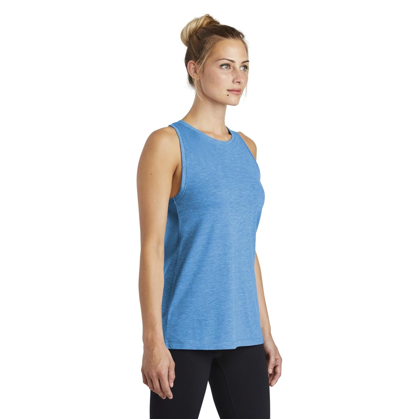 Black Triad Heather Tank - Sport-Tek - Soft Fabric
