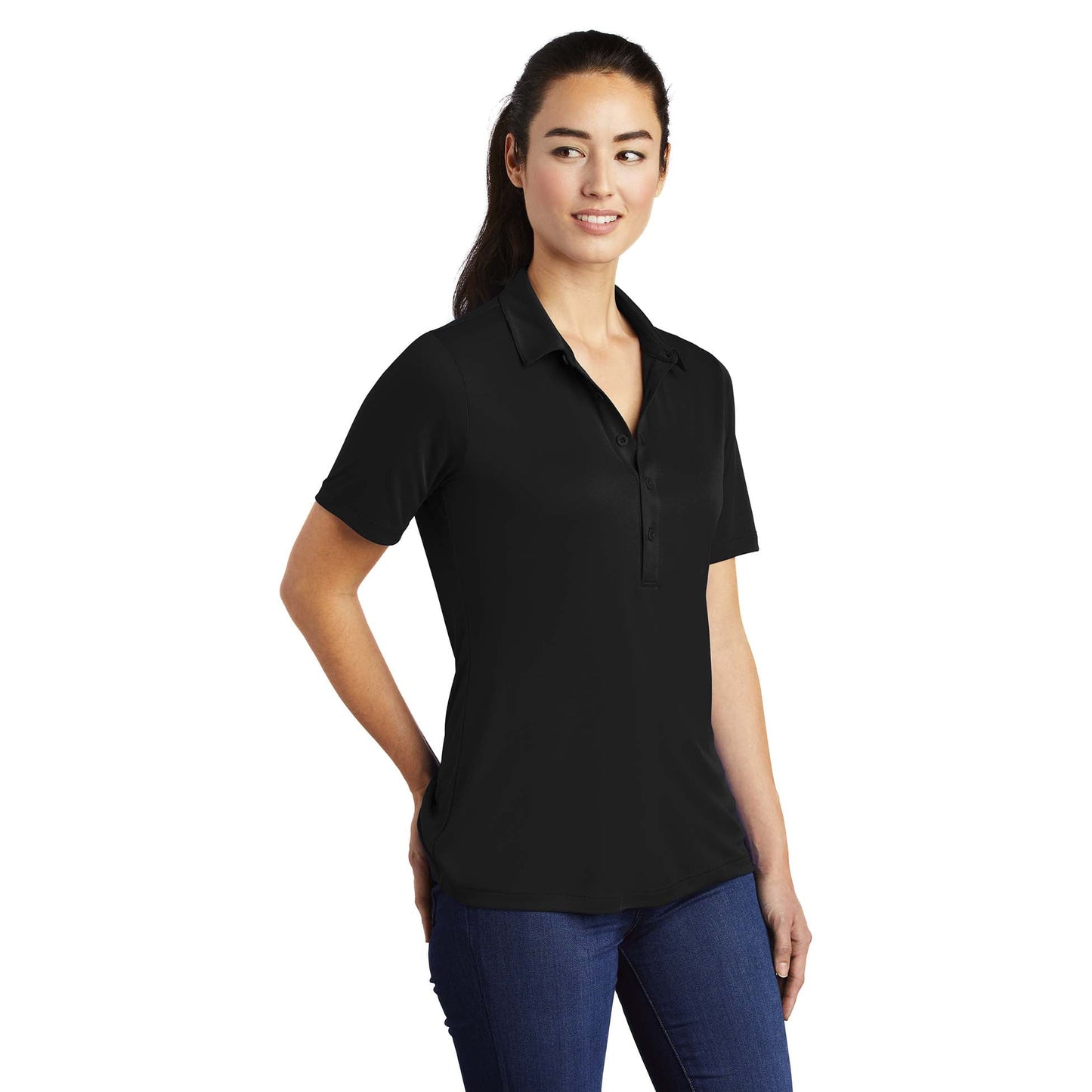 Black Polo Shirts - Sport-Tek - Soft Polyester