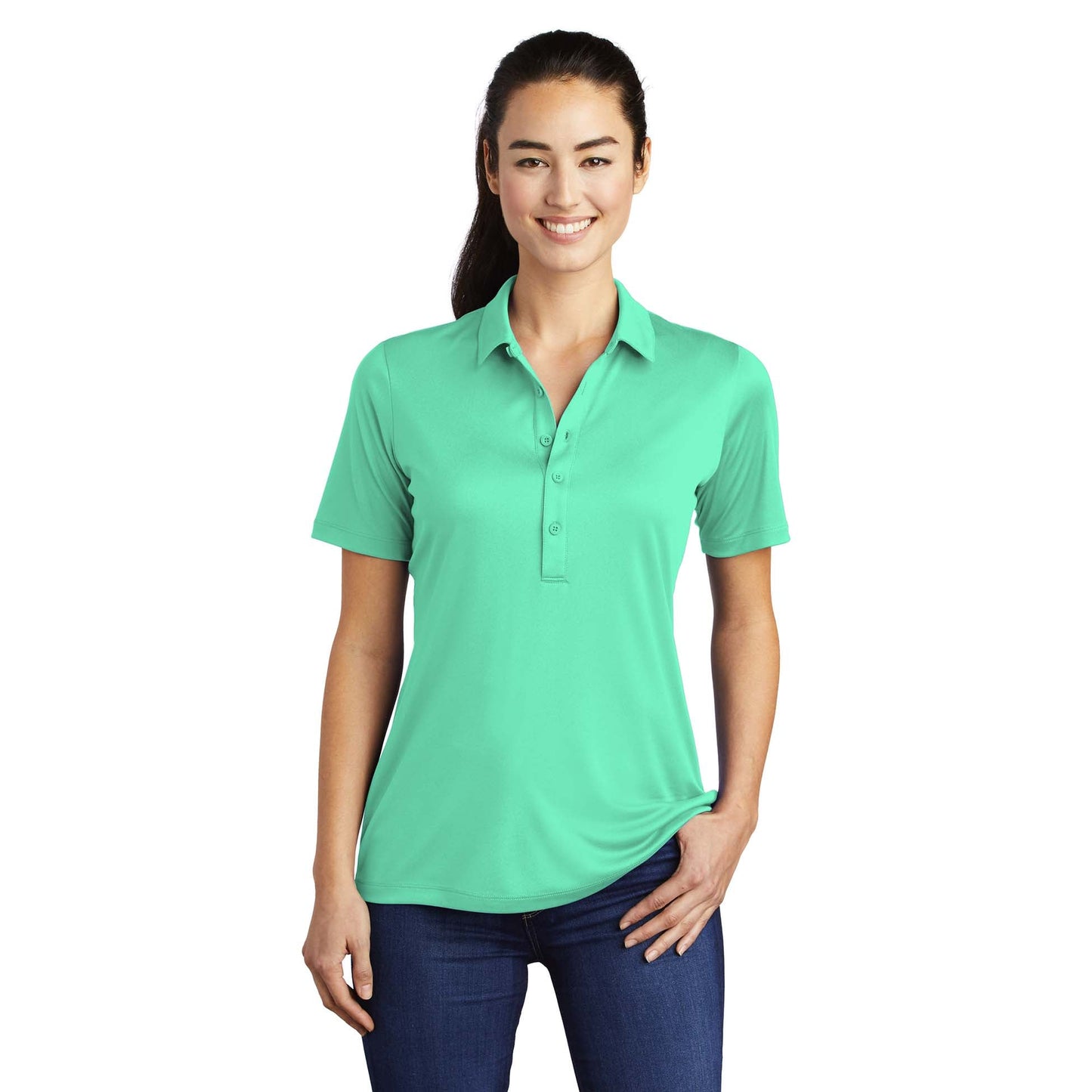Black Polo Shirts - Sport-Tek - Soft Polyester