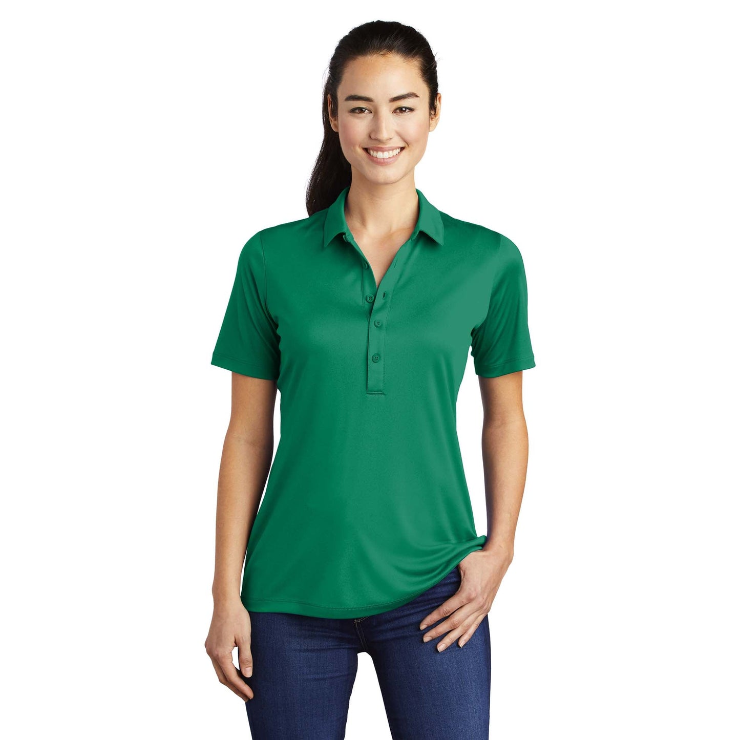Black Polo Shirts - Sport-Tek - Soft Polyester