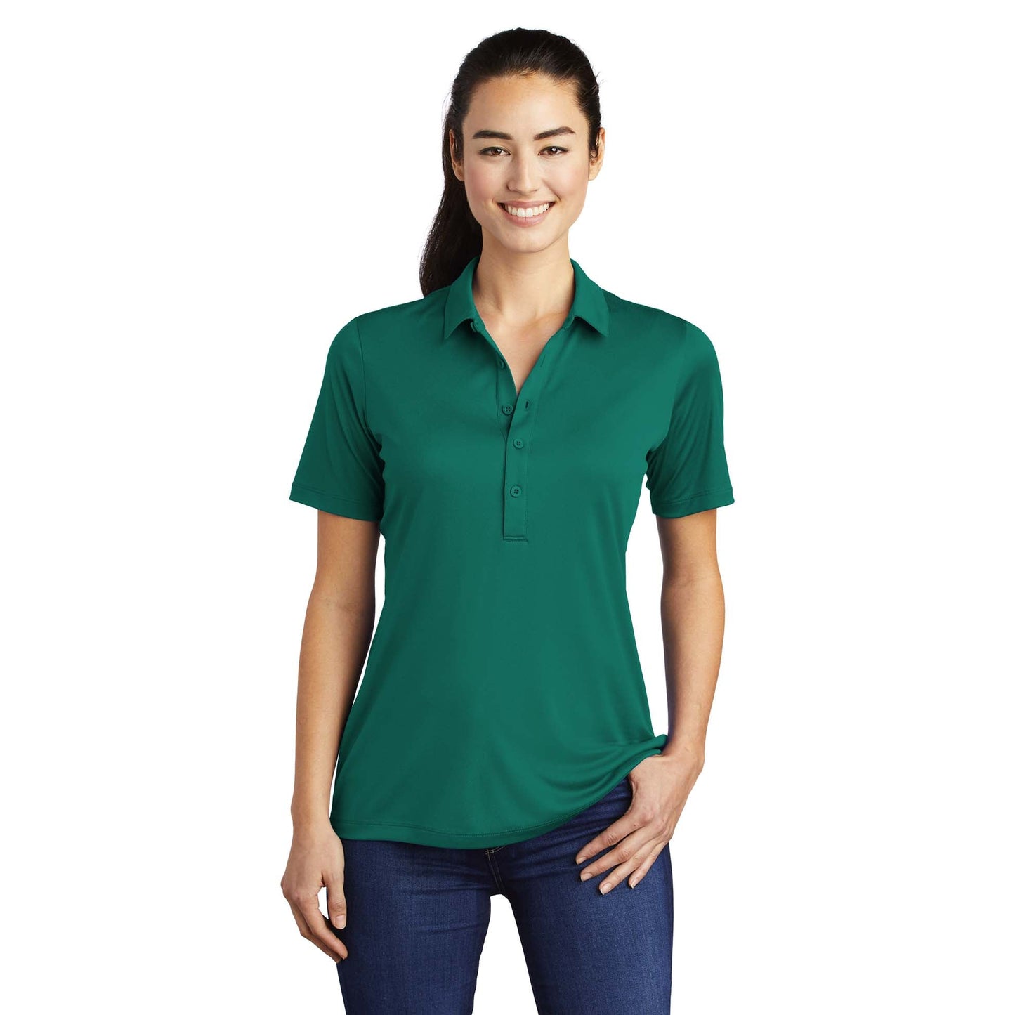 Black Polo Shirts - Sport-Tek - Soft Polyester