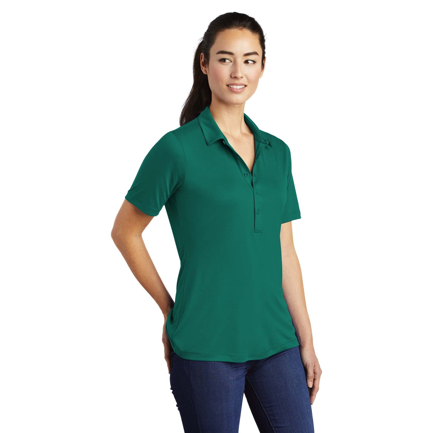 Black Polo Shirts - Sport-Tek - Soft Polyester