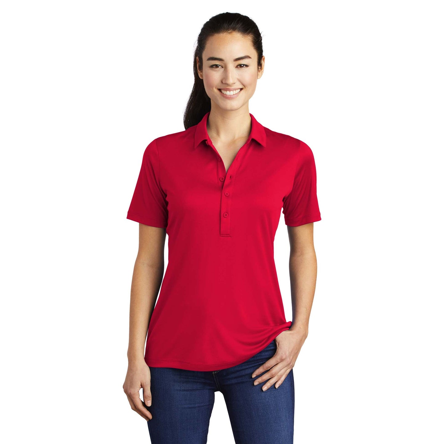 Black Polo Shirts - Sport-Tek - Soft Polyester