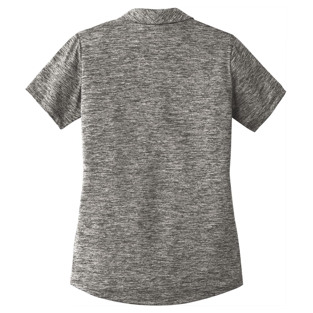 Black Electric Polo - Sport-Tek - Stylish Heather Design