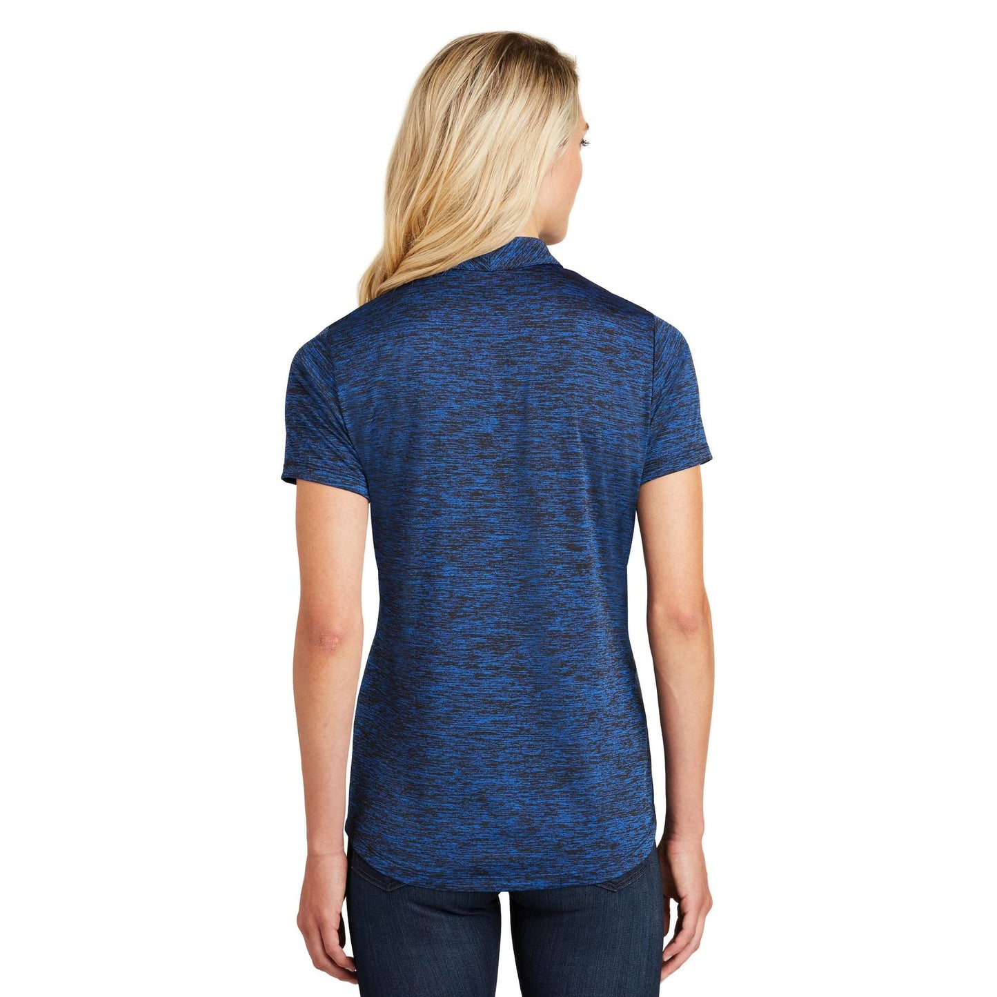 Black Electric Polo - Sport-Tek - Stylish Heather Design