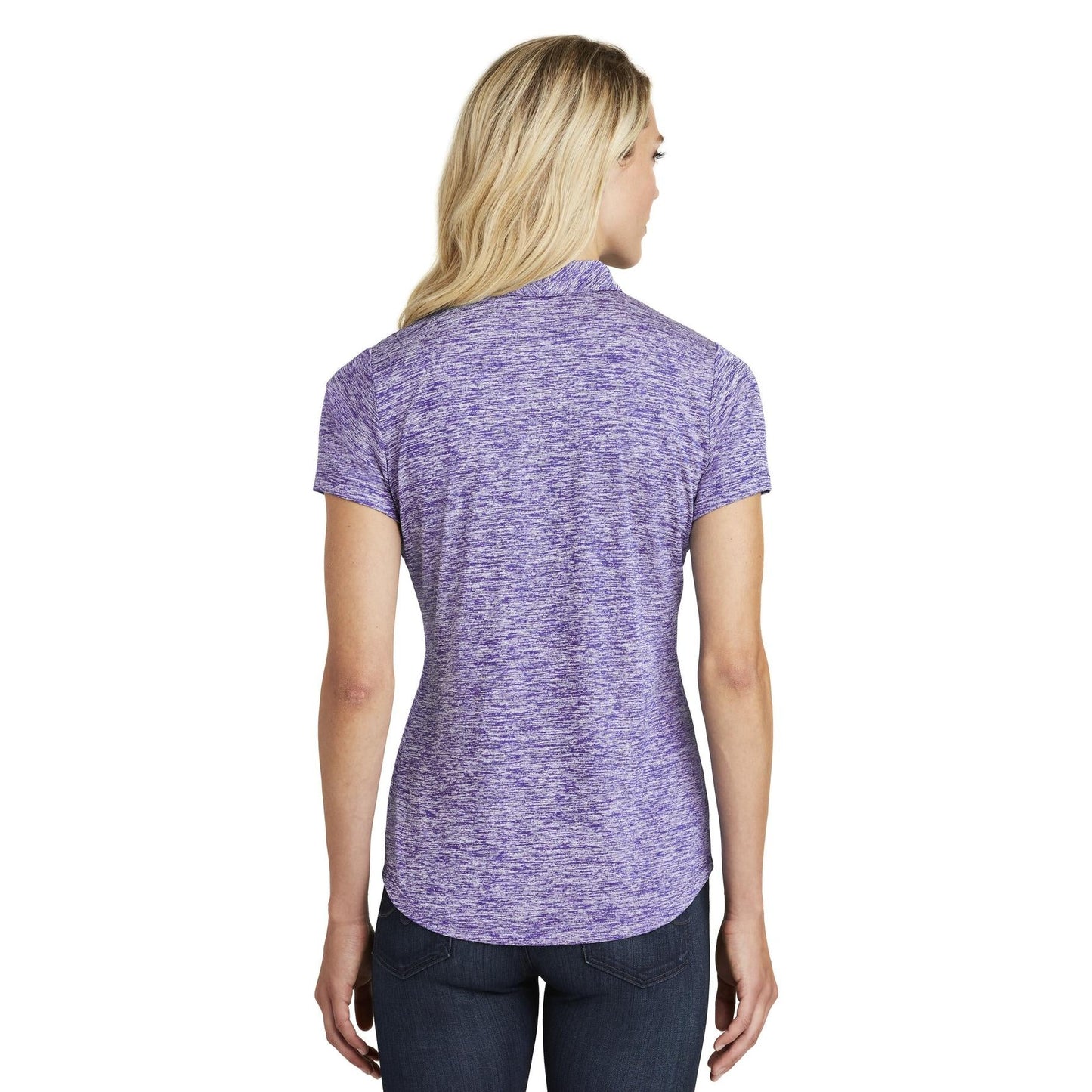 Black Electric Polo - Sport-Tek - Stylish Heather Design