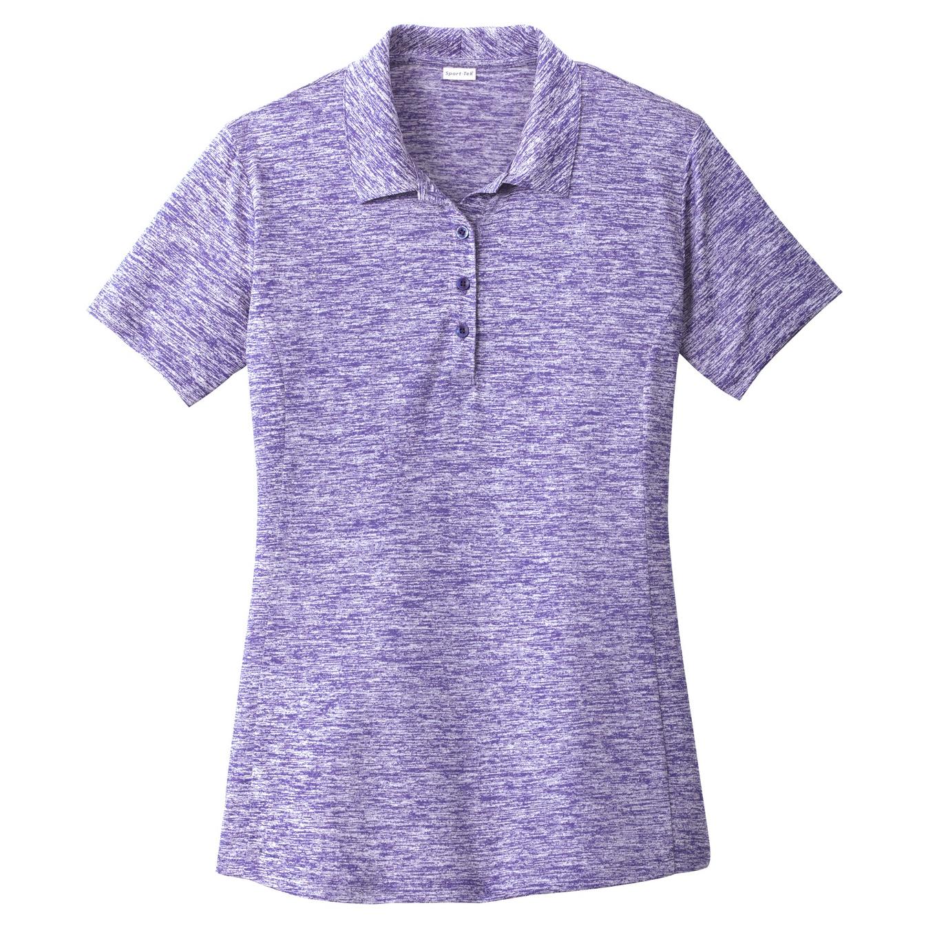 Black Electric Polo - Sport-Tek - Stylish Heather Design