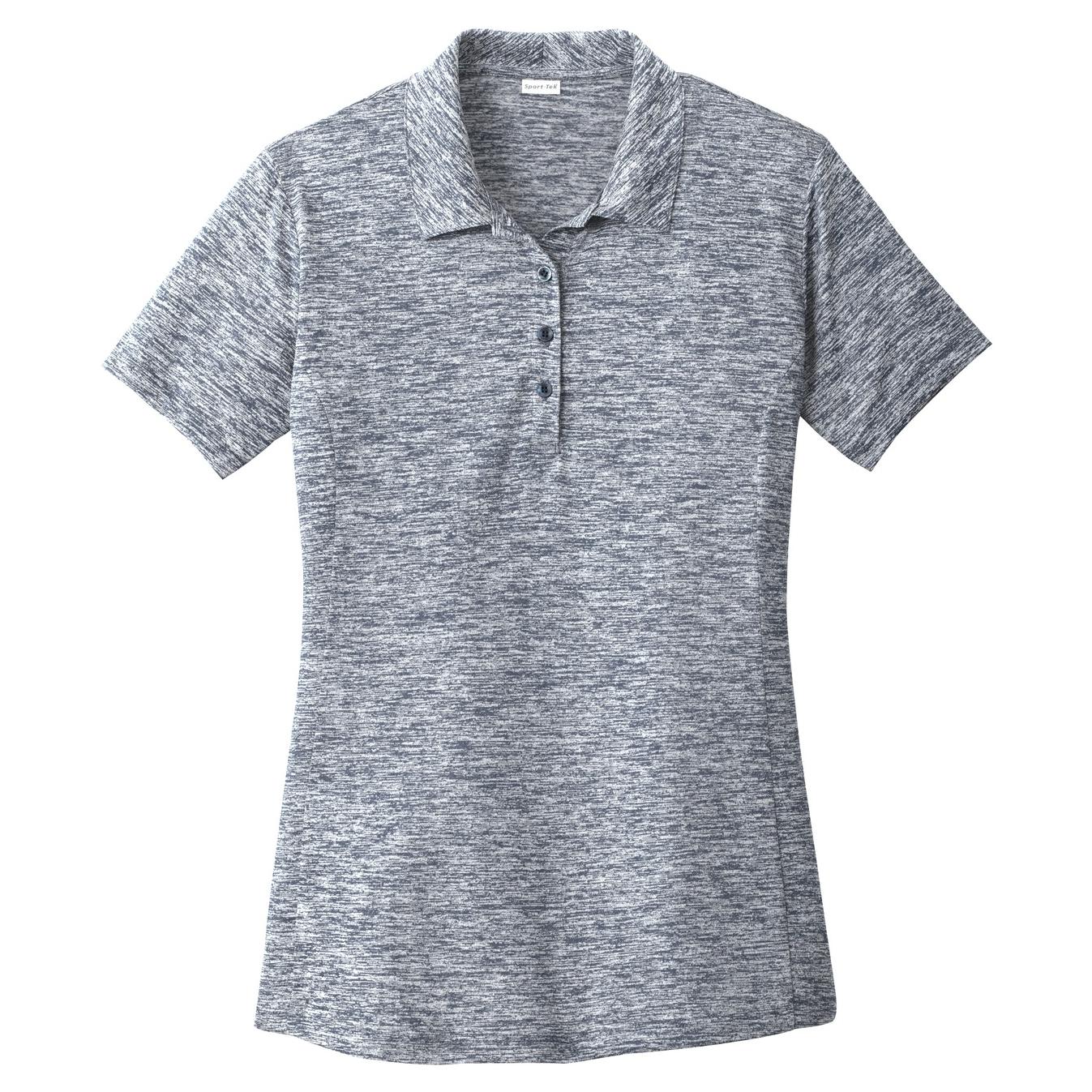 Black Electric Polo - Sport-Tek - Stylish Heather Design
