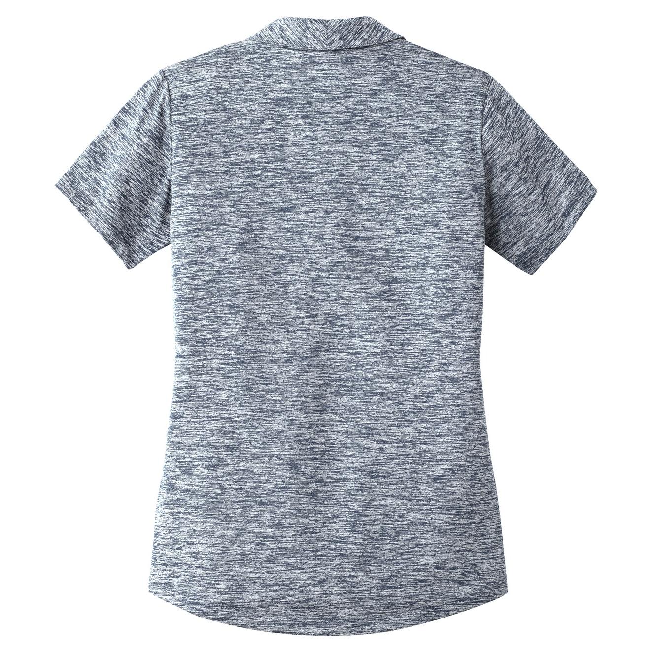 Black Electric Polo - Sport-Tek - Stylish Heather Design