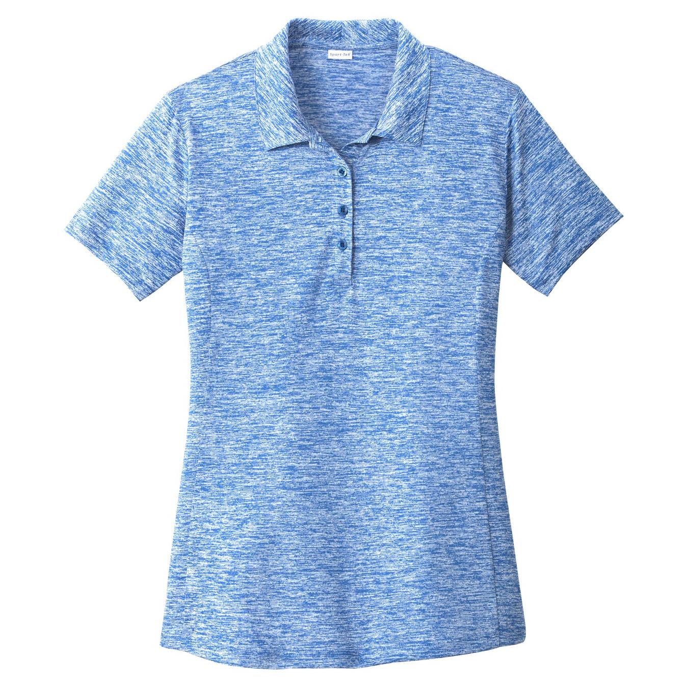 Black Electric Polo - Sport-Tek - Stylish Heather Design