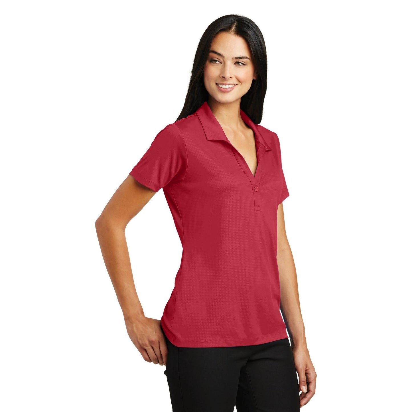 Black Polo Shirts - Sport-Tek - Embossed Polyester