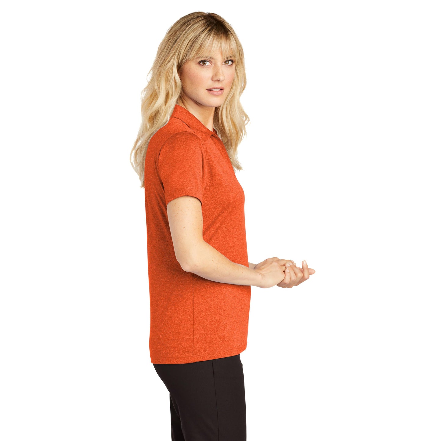 Blue Wake Heather Polo - Sport-Tek - Moisture-Wicking
