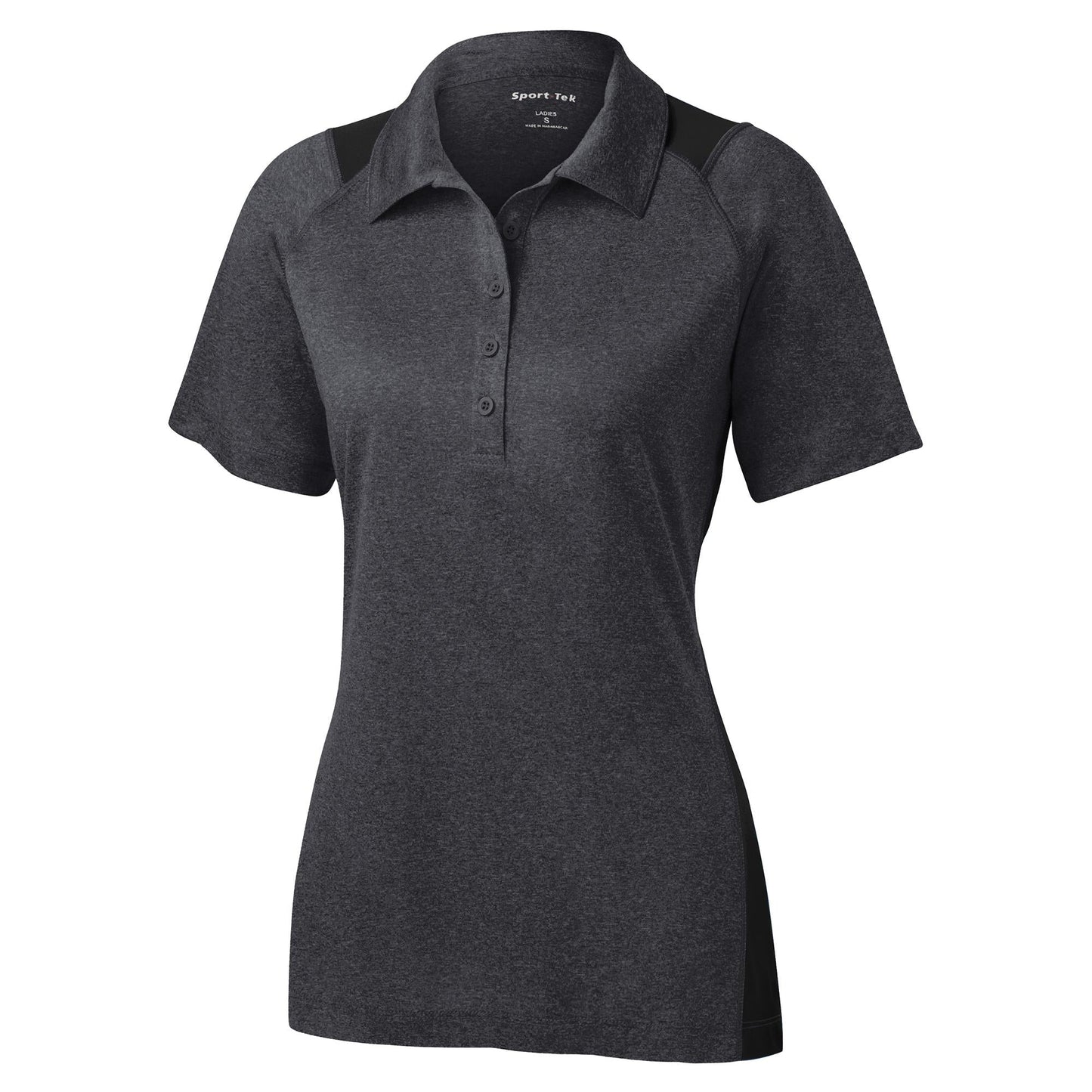 Graphite Heather Polo Shirt - Sport-Tek - Stylish Fit