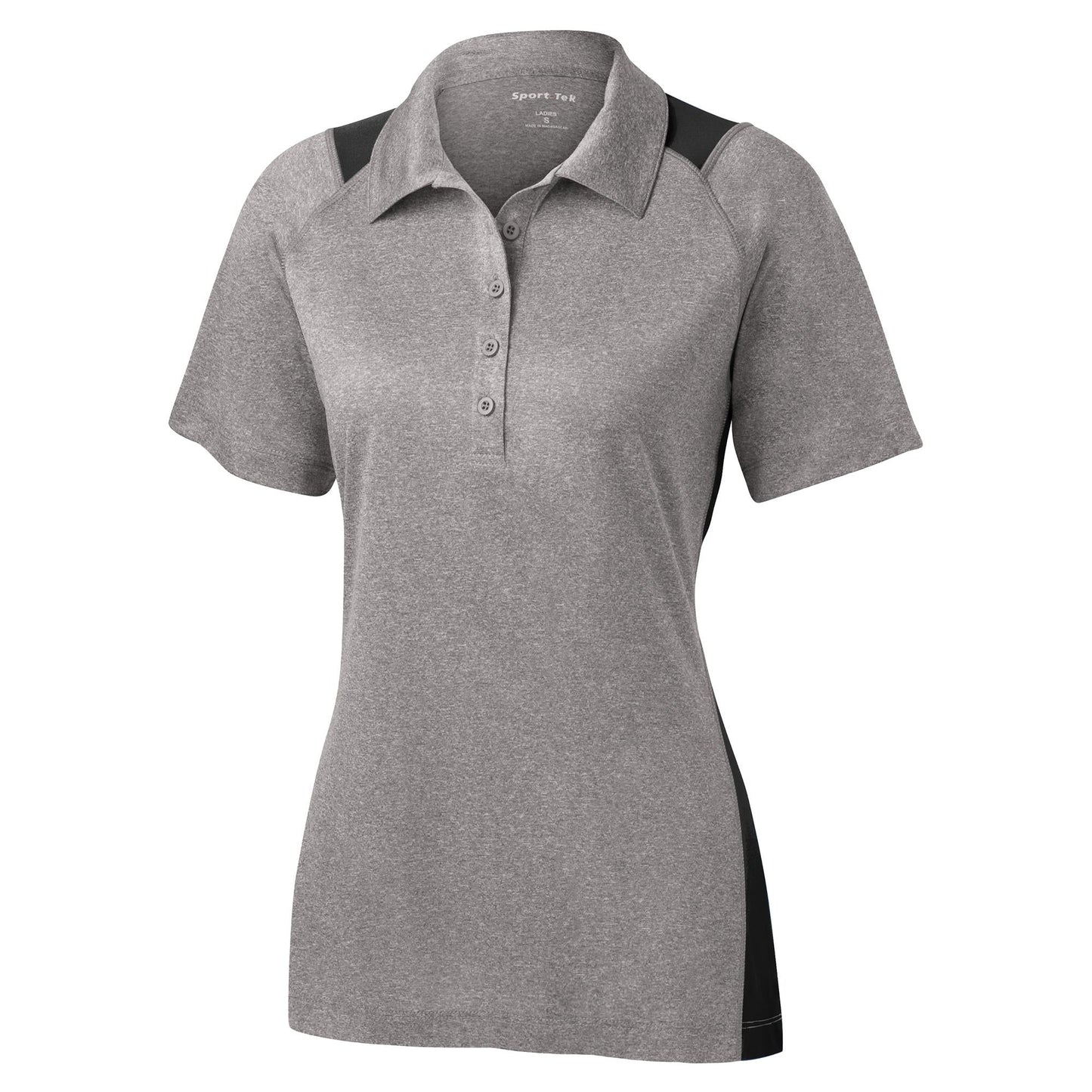 Graphite Heather Polo Shirt - Sport-Tek - Stylish Fit