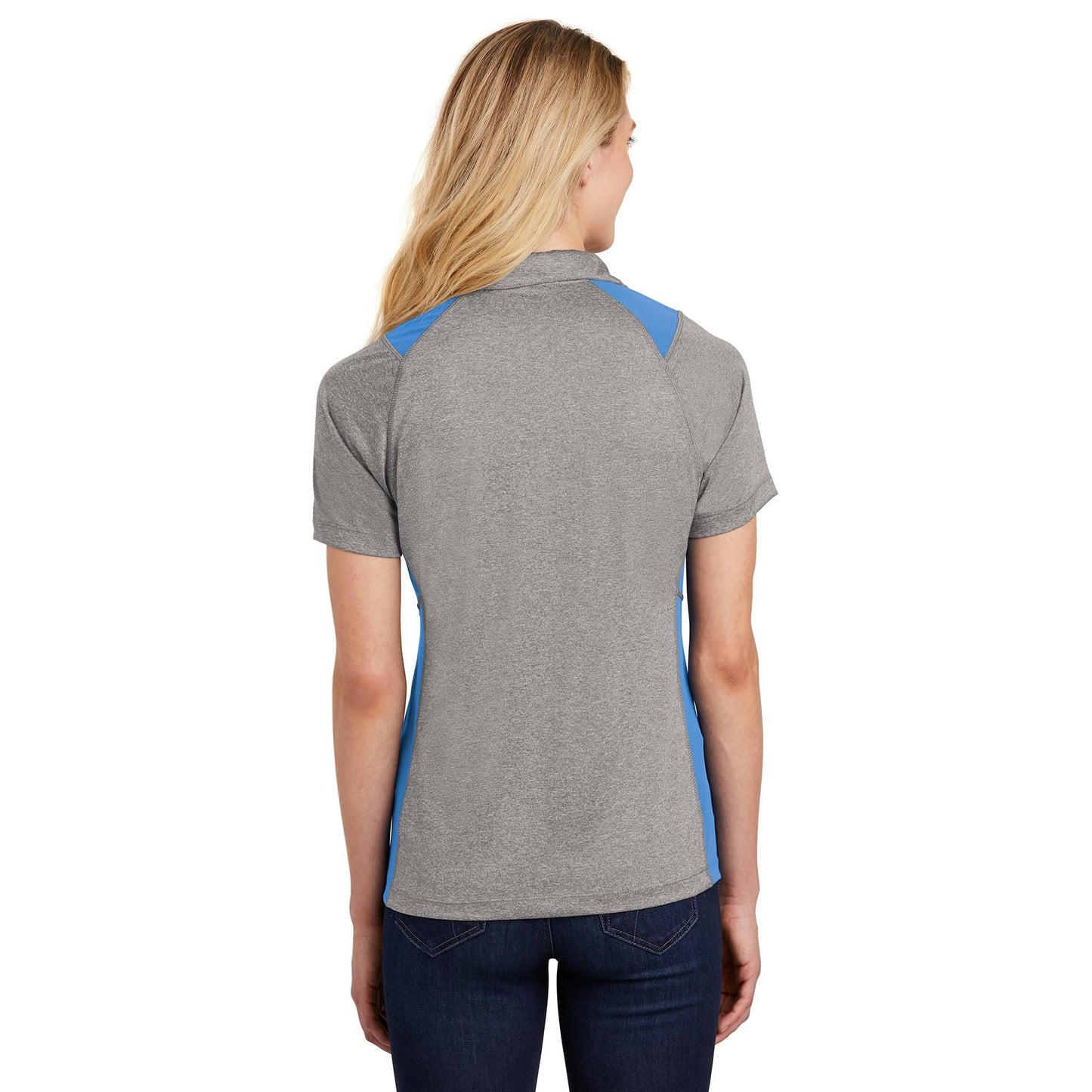 Graphite Heather Polo Shirt - Sport-Tek - Stylish Fit